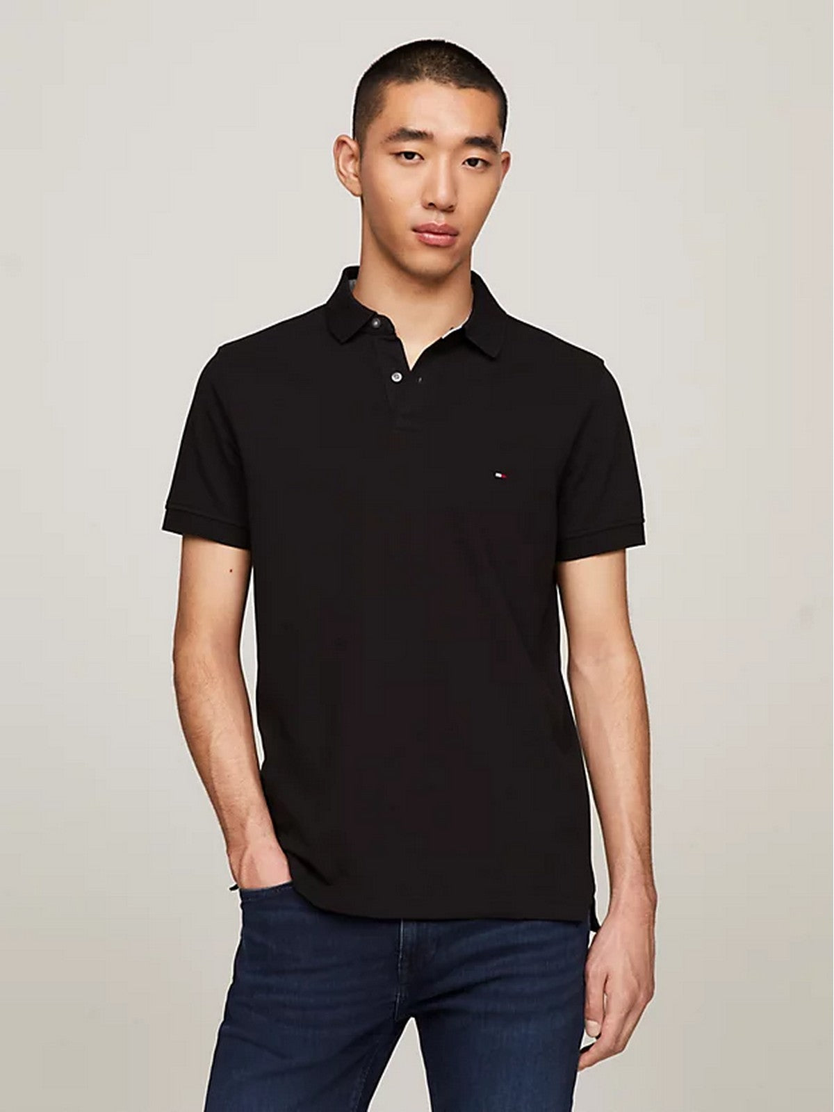 TOMMY HILFIGER T-Shirt et Polo Hommes MW0MW17770 BDS Noir