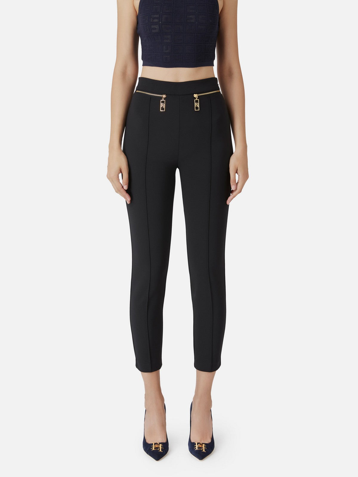 ELISABETTA FRANCHI Pantalons pour femmes PA03646E2 110 Noir