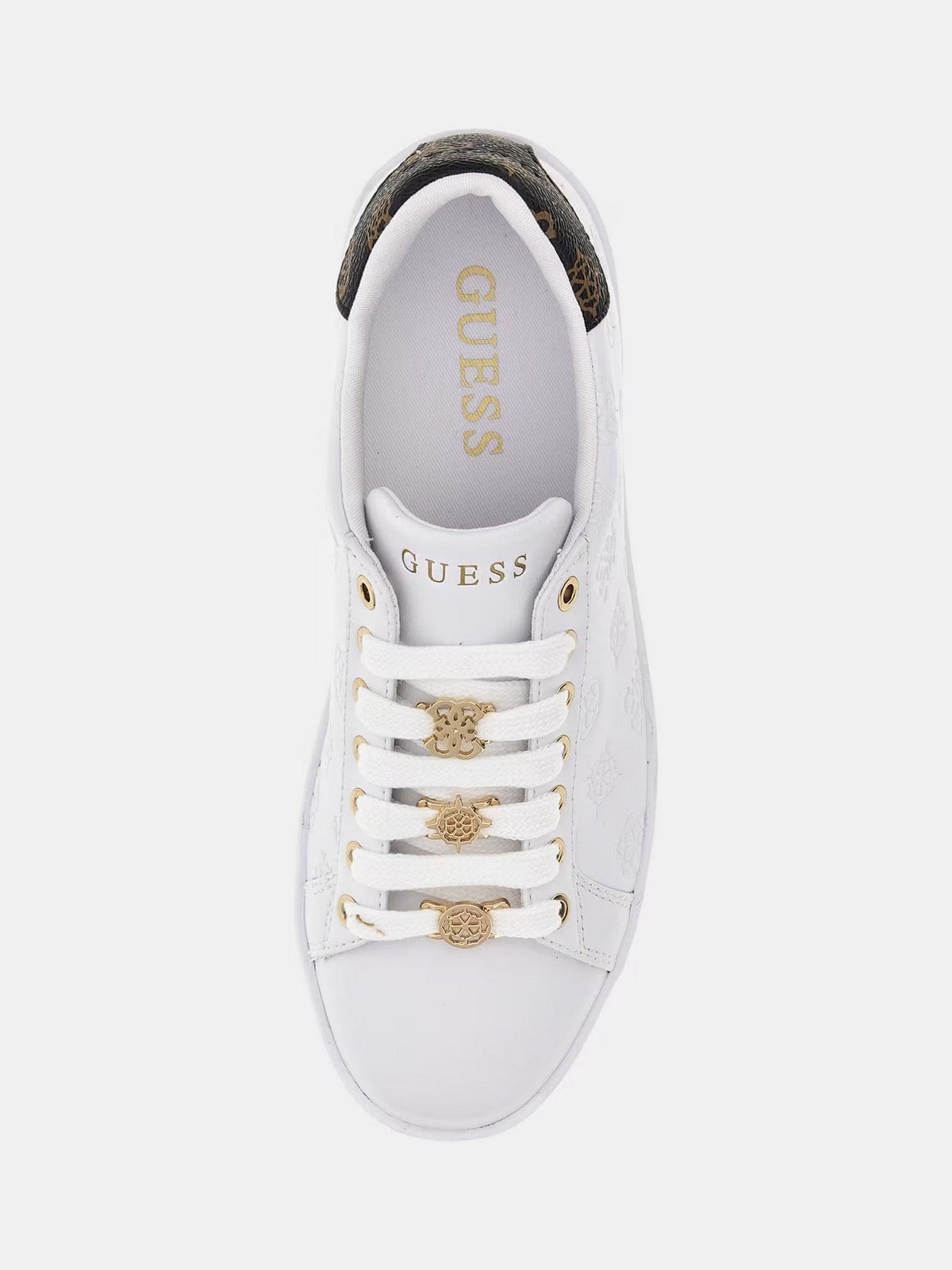 GUESS Femme Sneaker Rosenna FLJROS ELE12 WHIBR Blanc