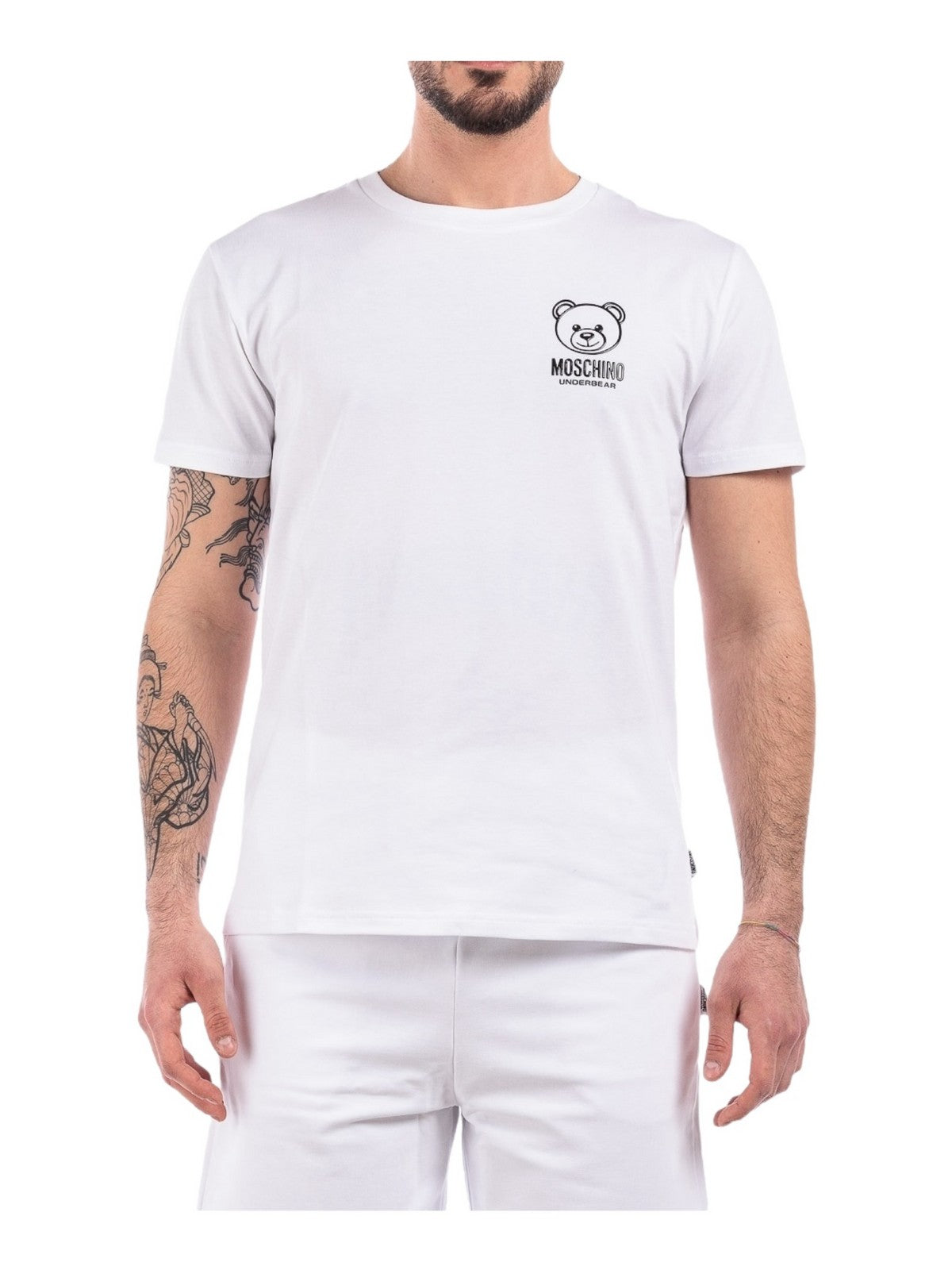 MOSCHINO UNDERWEAR T-Shirt et polo hommes 241V1A0703 4406 1 Blanc