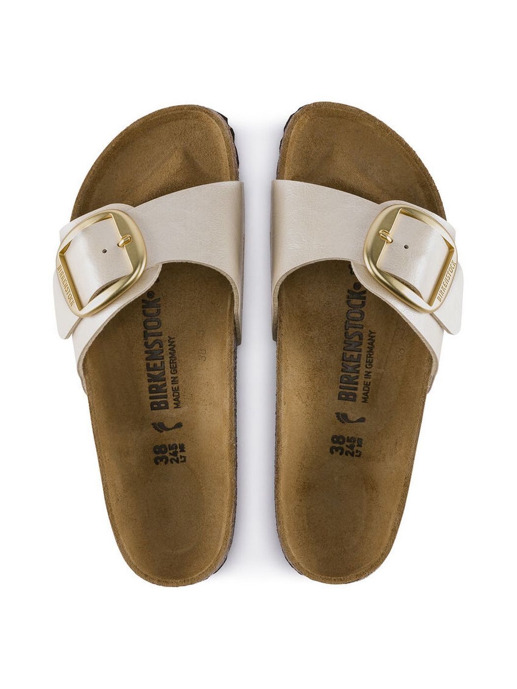 BIRKENSTOCK Femmes Sandalwood Madrid 1015279 Blanc