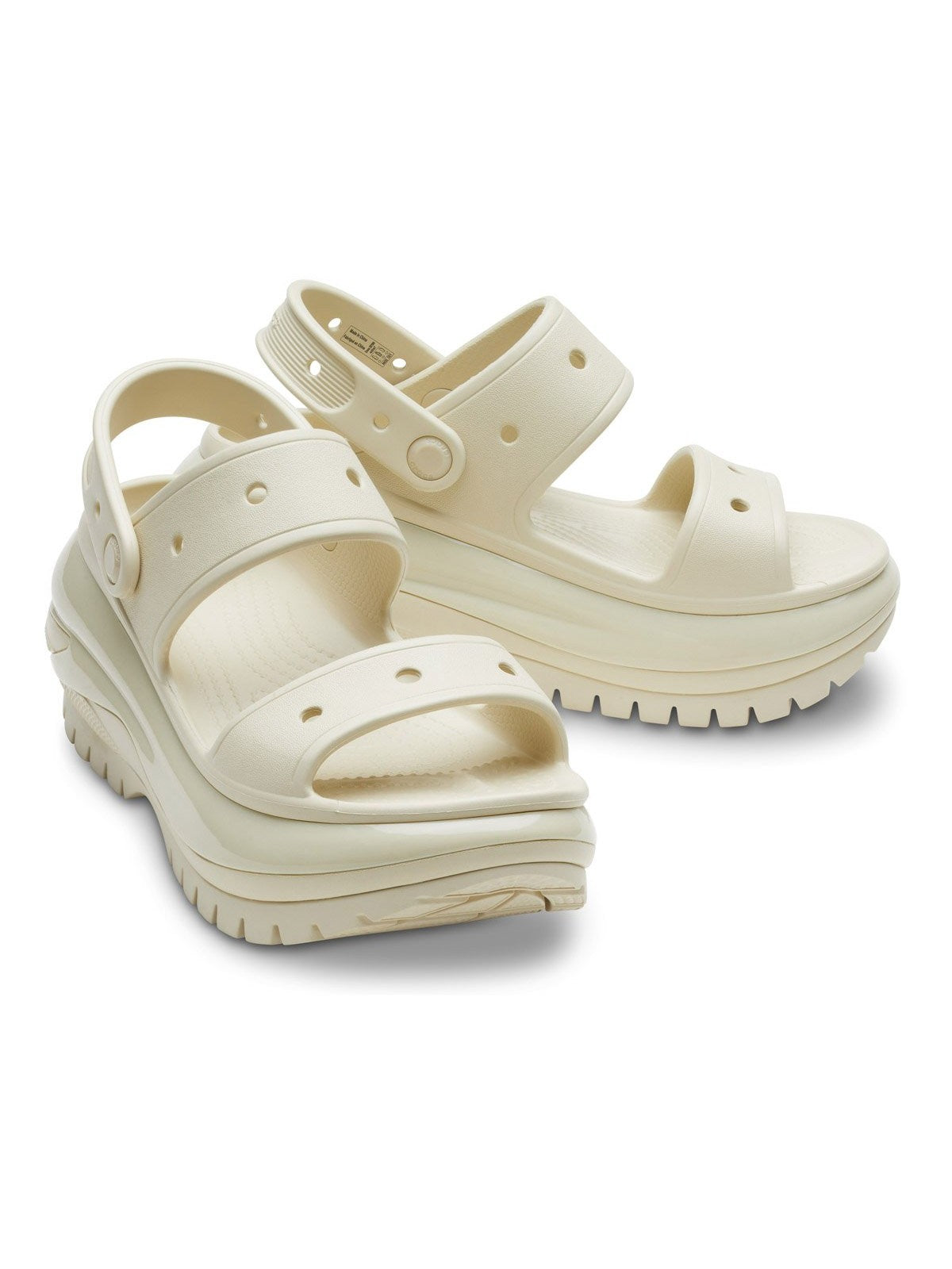 CROCS Classic Mega Crush Sandal W 207989 2Y2 Beige pour femme