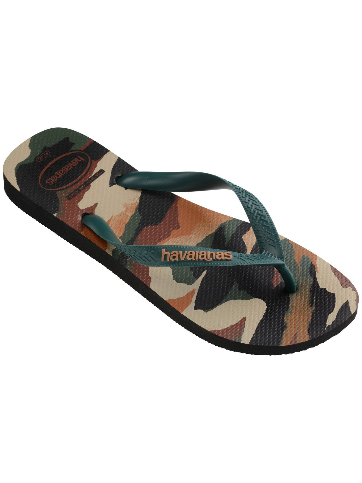 Tongs HAVAIANAS Hommes Hav. Top camu 4141398.6134 Noir