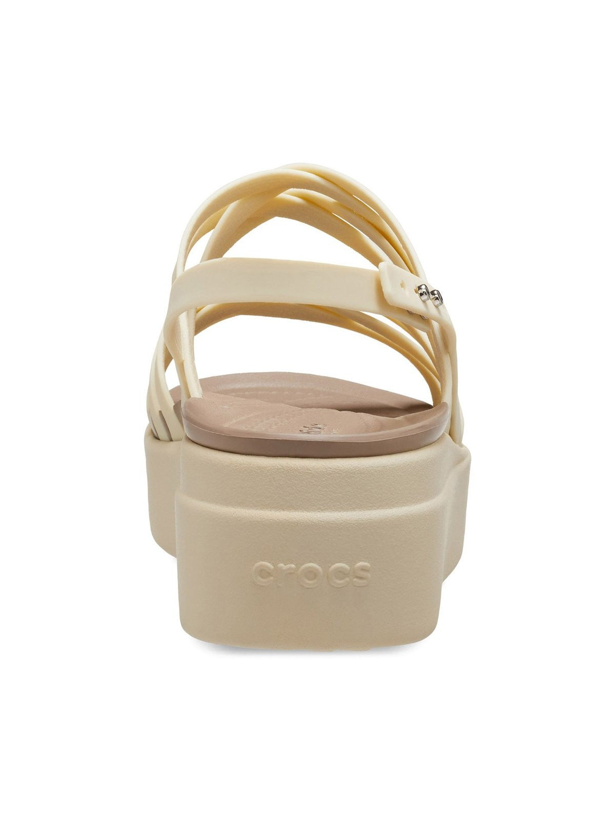 CROCS Sandales pour femmes Brooklyn à lanières basses 206751 2Y2 Beige