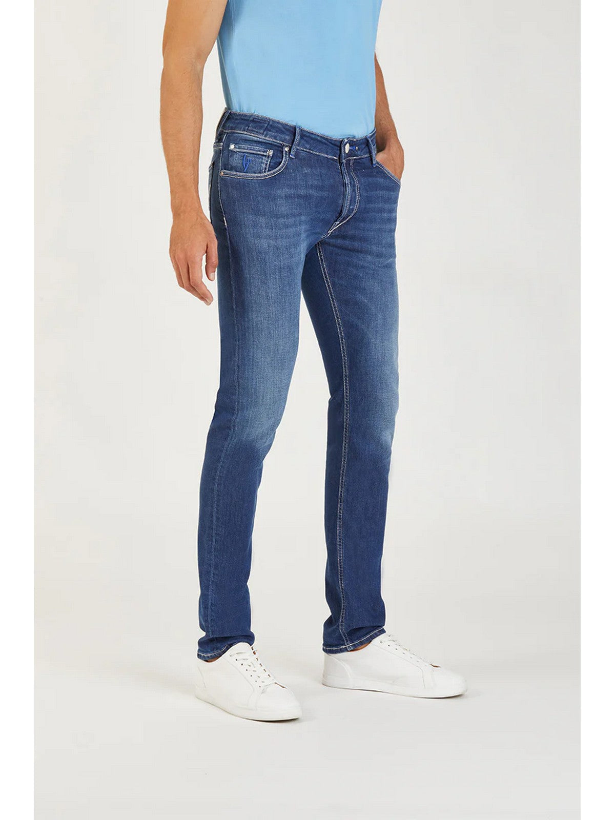 HANDPICKED ORVIETO Jeans Hommes 03140W2 002 Bleu