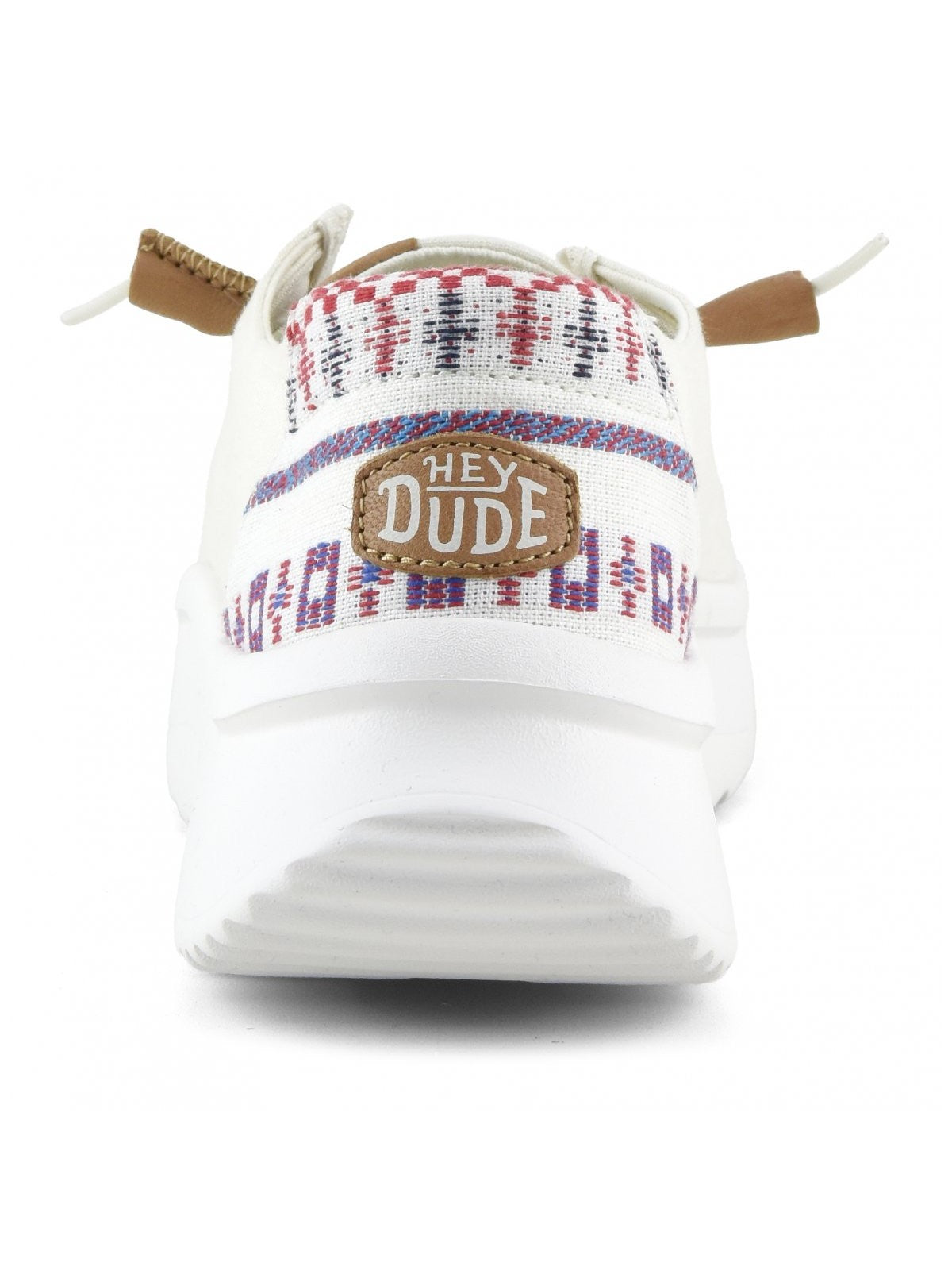 HEY DUDE Mocassin Wendy Peak Baja Stripe HD.40739 100 Blanc pour femme