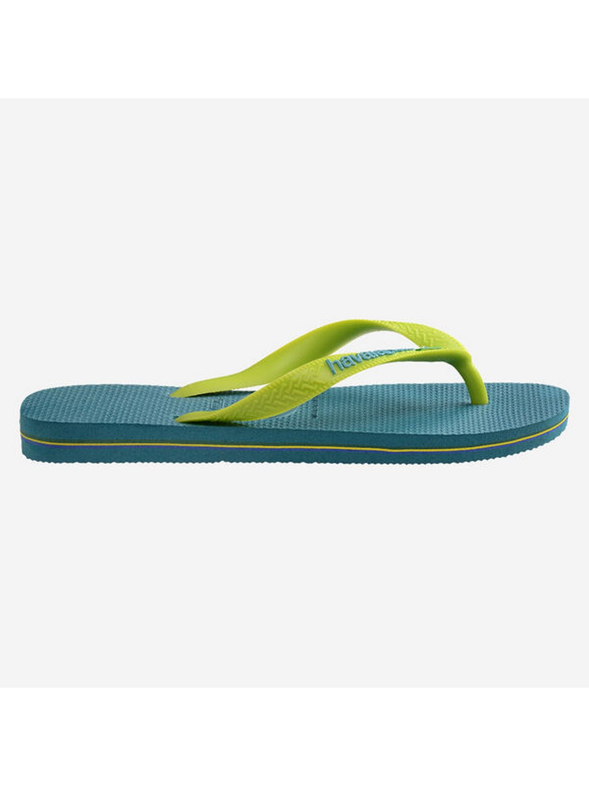 Tongs unisexes adultes HAVAIANAS Hav. Brasil logo 4110850.4974 Bleu