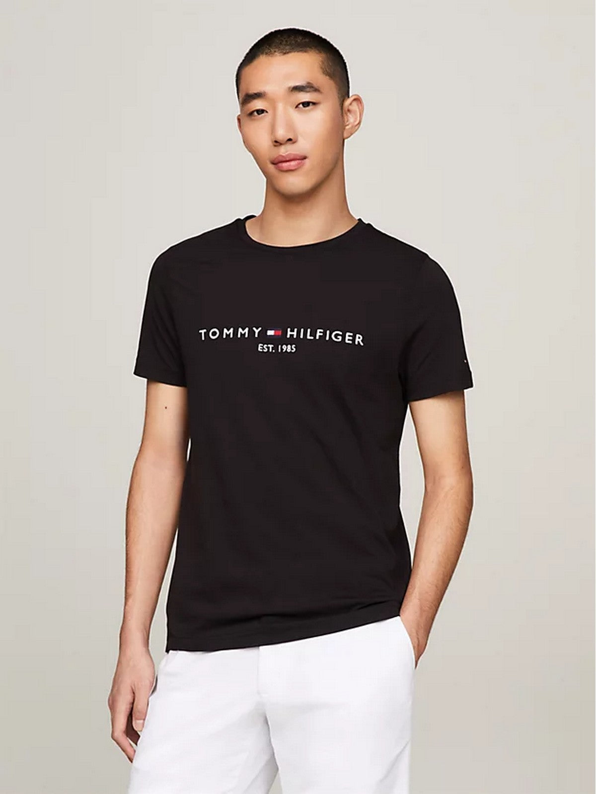 TOMMY HILFIGER T-Shirt et Polo Hommes MW0MW11465 BAS Noir