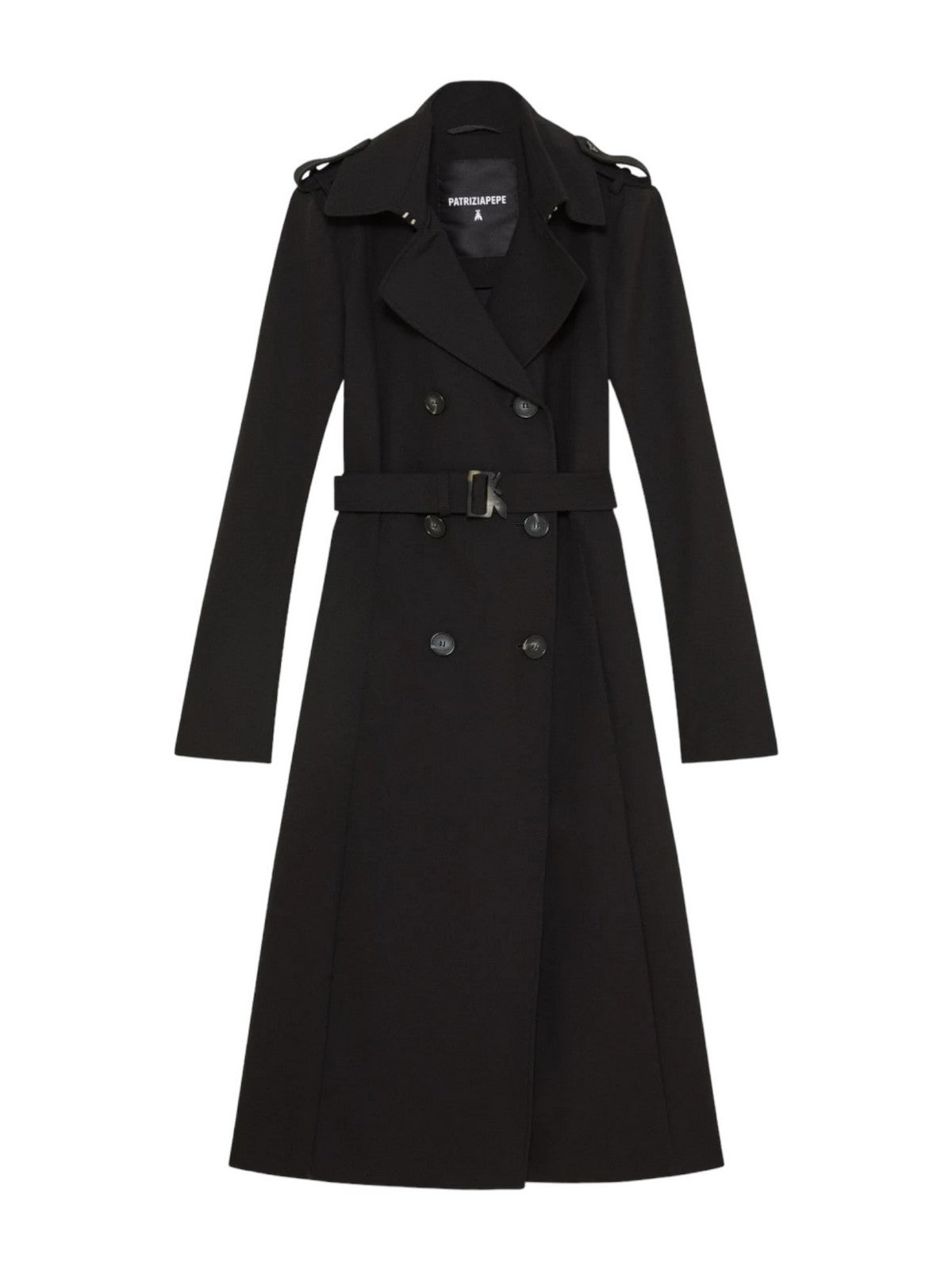 PATRIZIA PEPE Trench Coat Femme 8O0137 A2AW K103 Noir