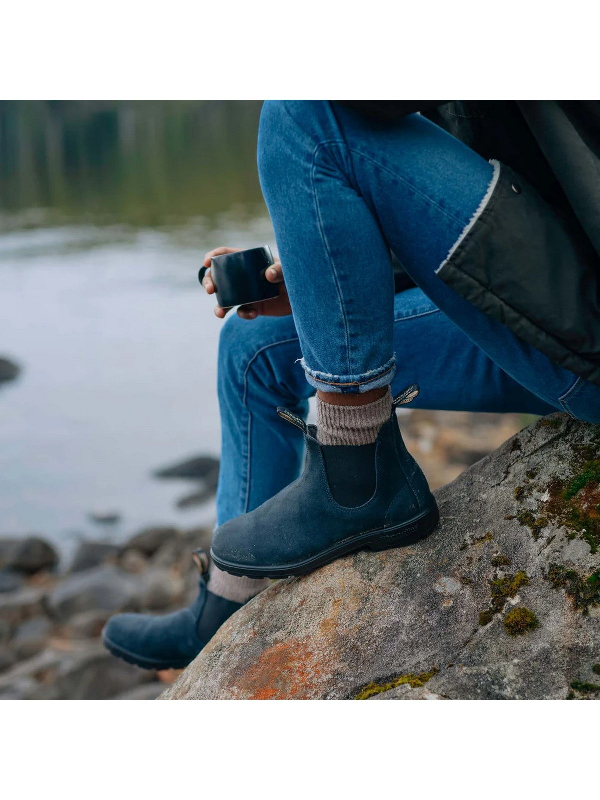 BLUNDSTONE Bottes et chaussons pour hommes 1940 Blue