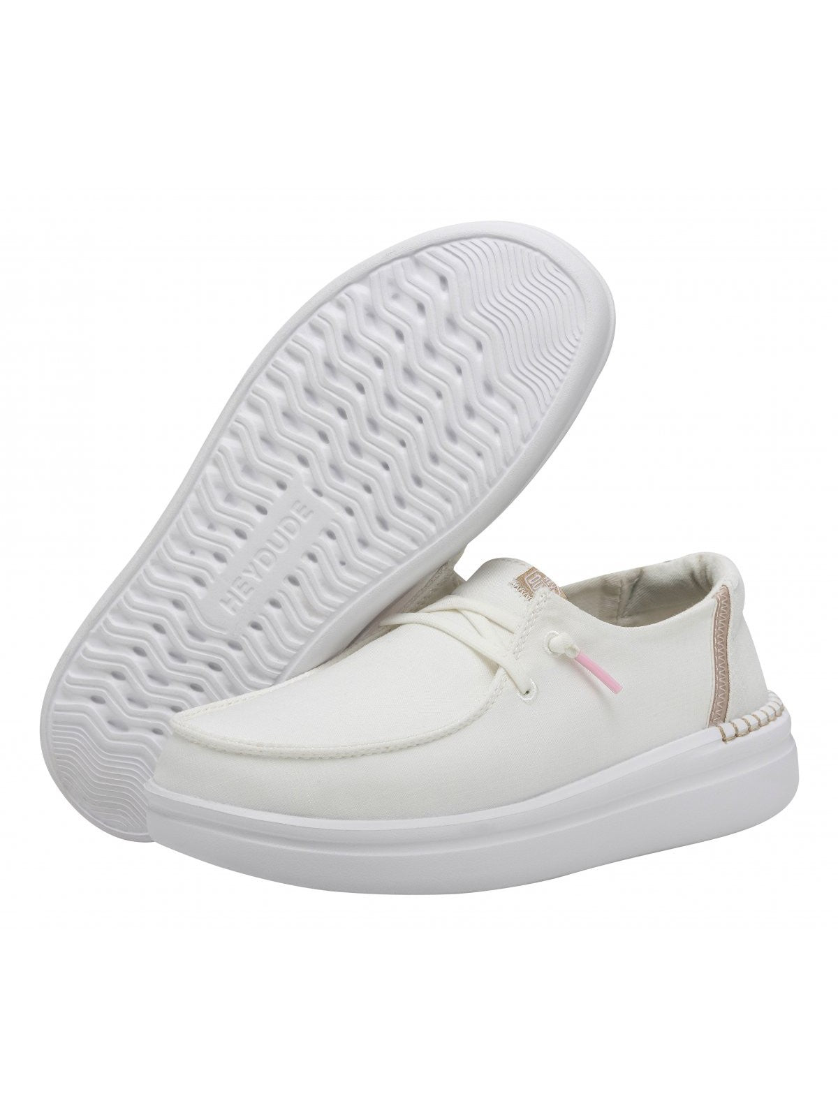 HEY DUDE Mocassin Wendy Rise W HD.40074 1K8 Blanc pour femme