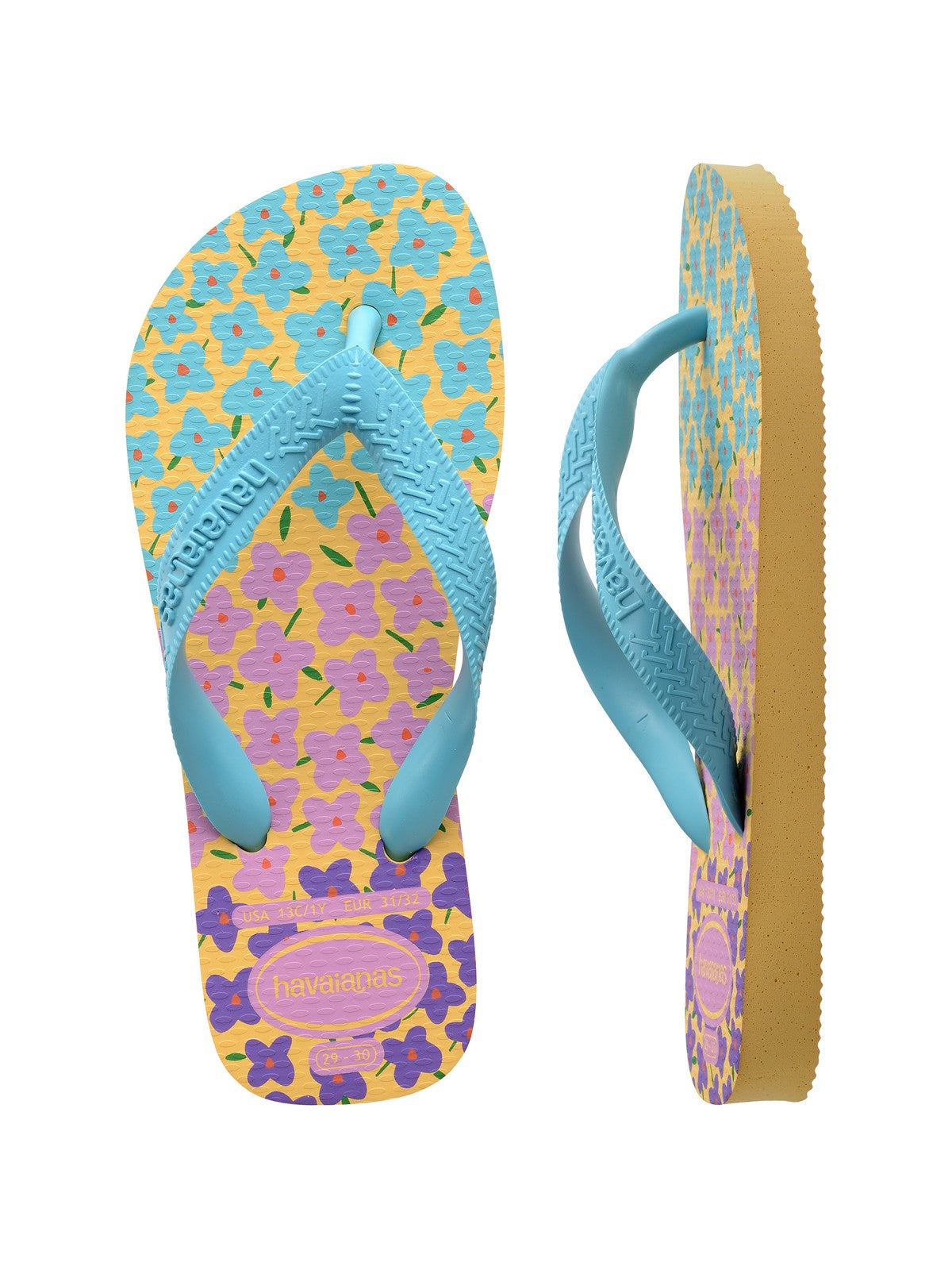 Tongs HAVAIANAS Hav. Kids Flores 4000052.6161 Jaune