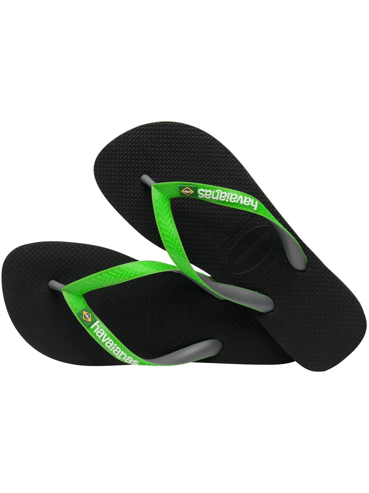 Tongs unisexes adultes HAVAIANAS Hav. Brasil mix 4123206.8075 Noir