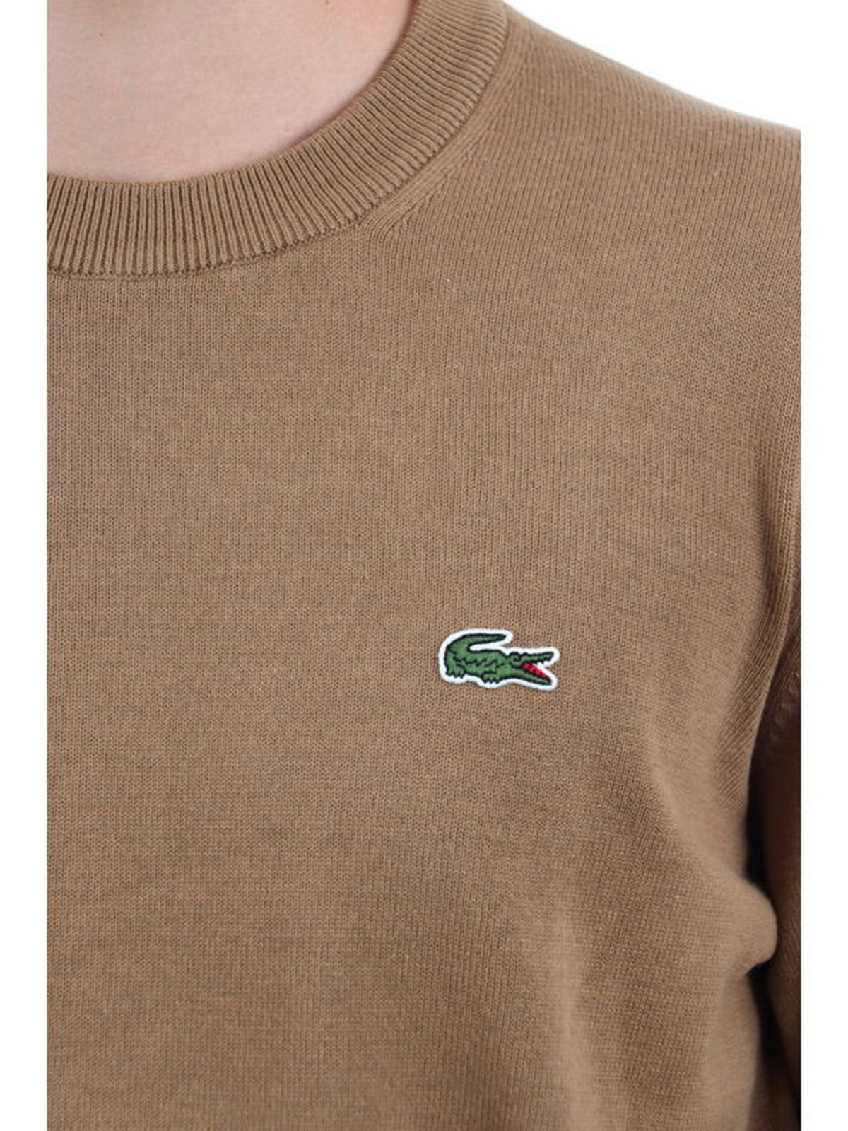 LACOSTE Hommes Pull AH0128 SIX Marron