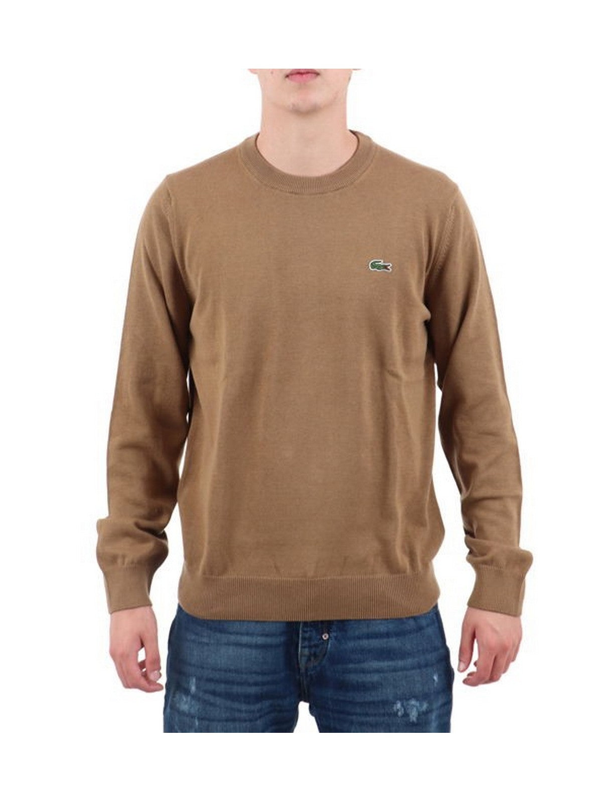 LACOSTE Hommes Pull AH0128 SIX Marron