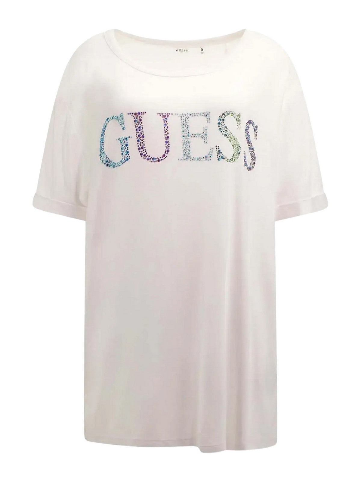 GUESS BEACHWEAR T-shirt et polo pour femmes E4GI02 K68D2 G011 Blanc