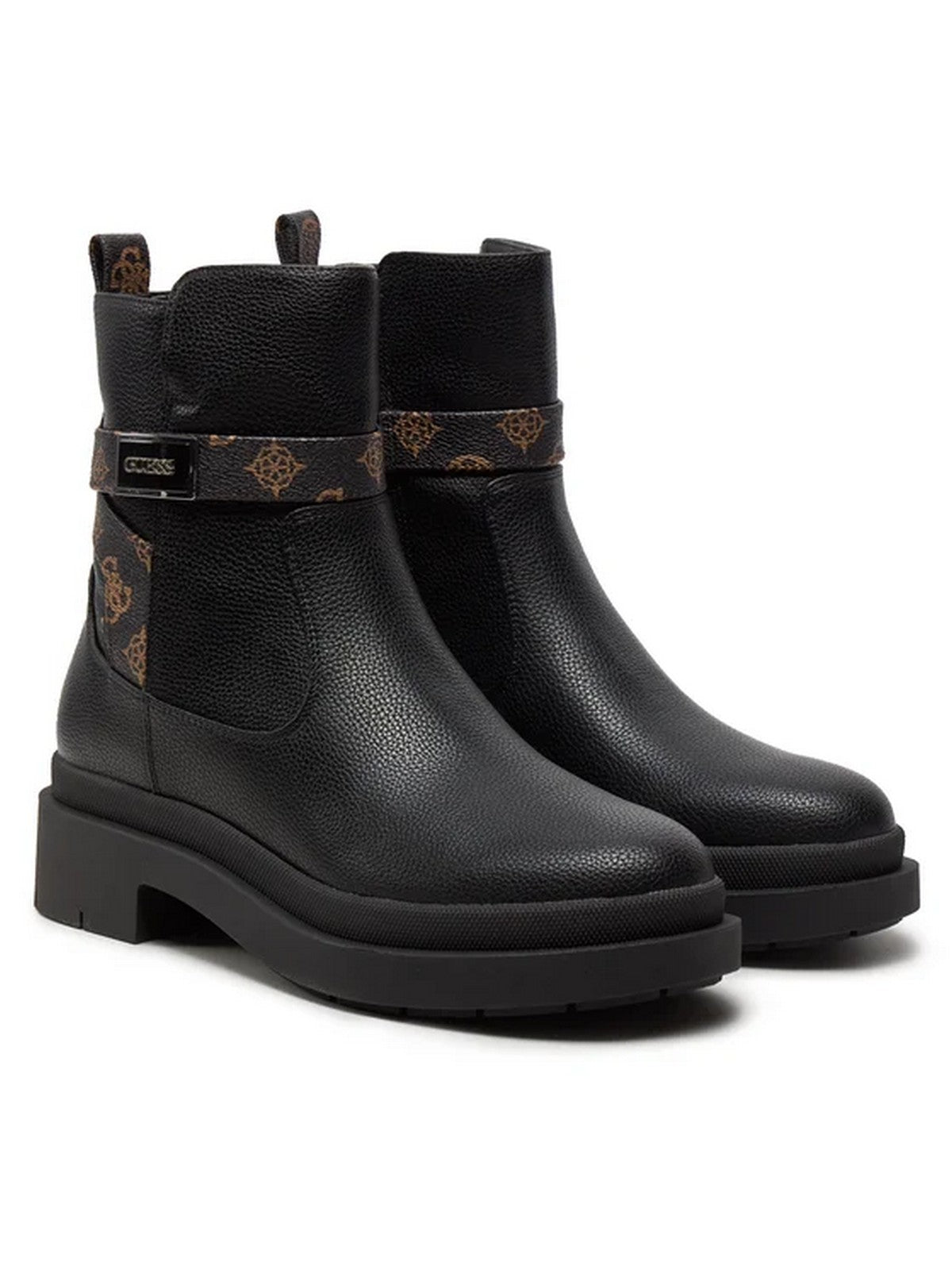 GUESS Bottes et Booties Femme Ovelle2 FLTOVE FAL10 BLKBR Noir