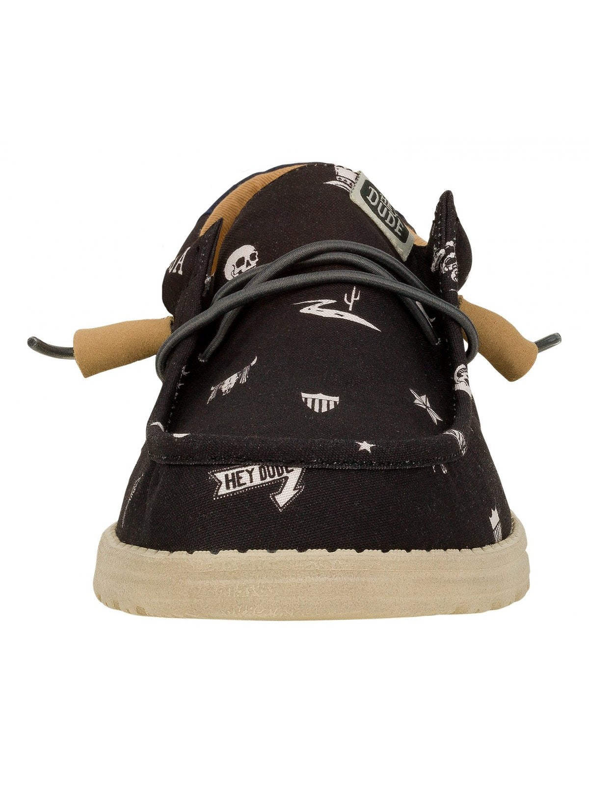 HEY DUDE Mocassin Hommes Wally Stars n Skulls Print HD.41284 001 Noir