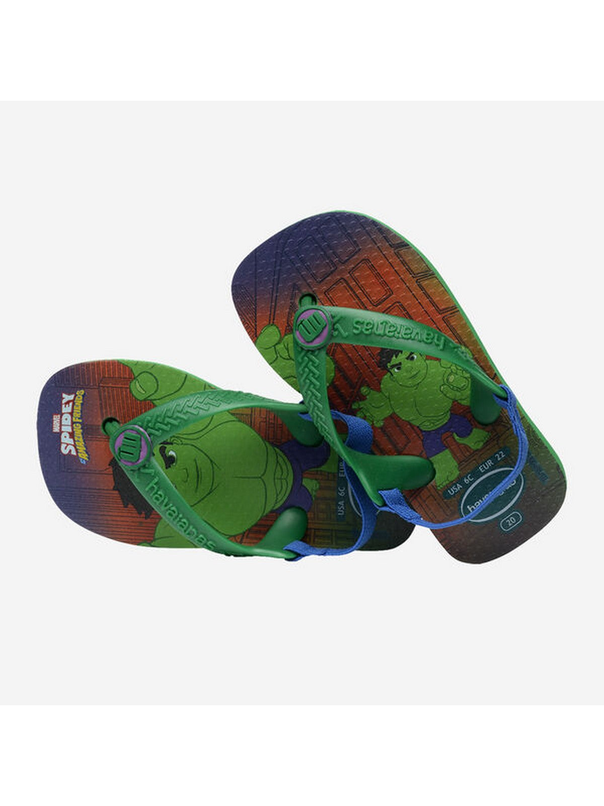 Tongs HAVAIANAS Enfants et adolescents Hav. Baby marvel 4147132.2703 Vert