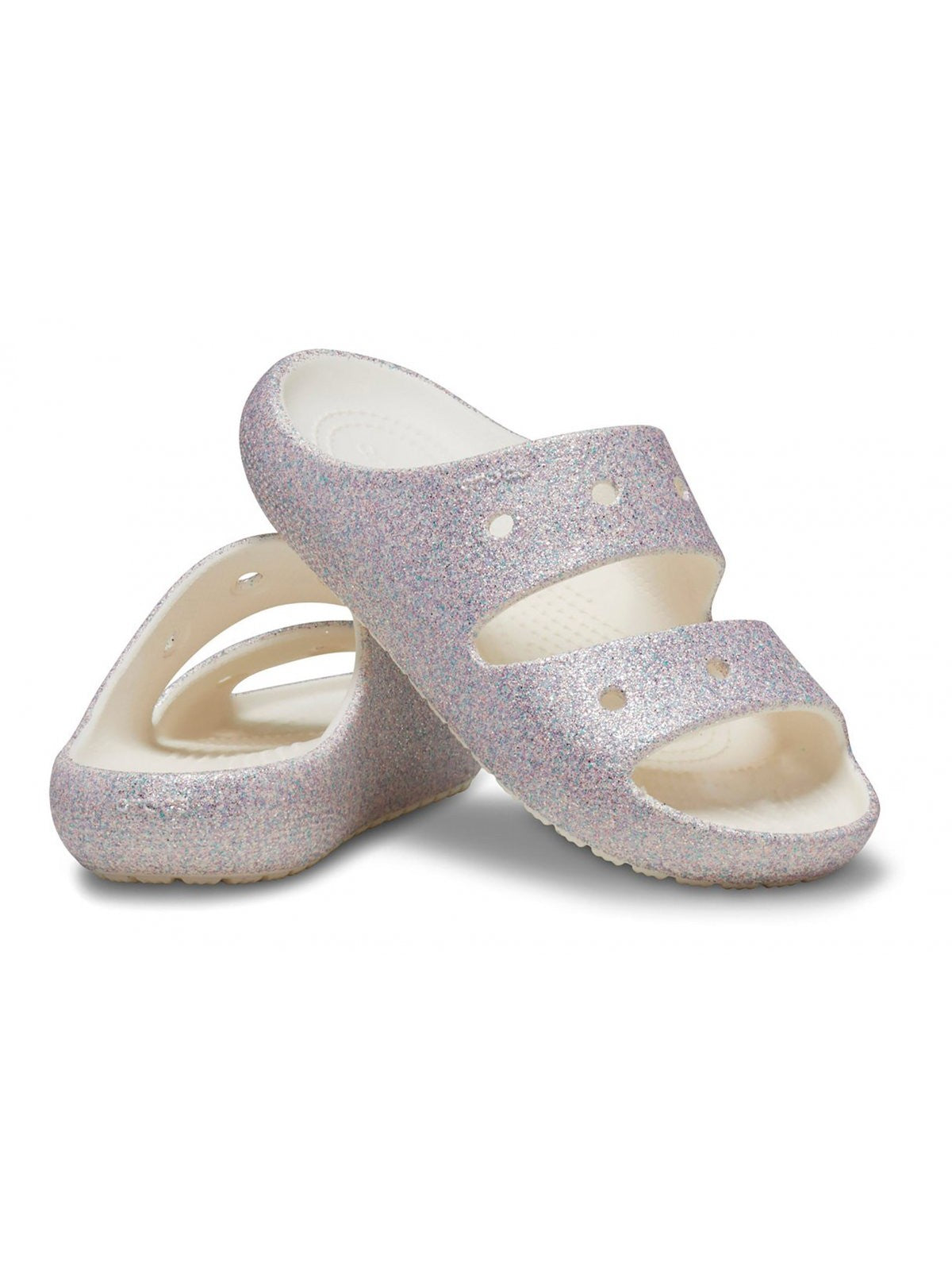 CROCS Enfants et Filles Classic Glitter Sandal 2 K 209705 9DI Gris