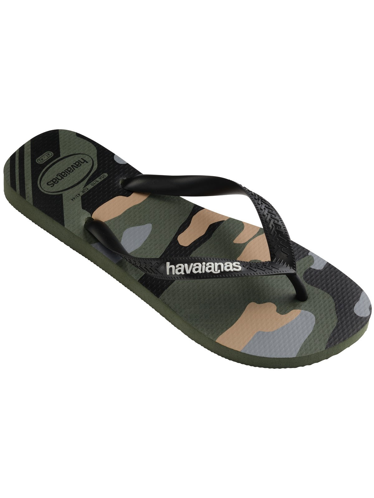 Tongs HAVAIANAS Hommes Hav. Top camu 4141398.6134 Noir