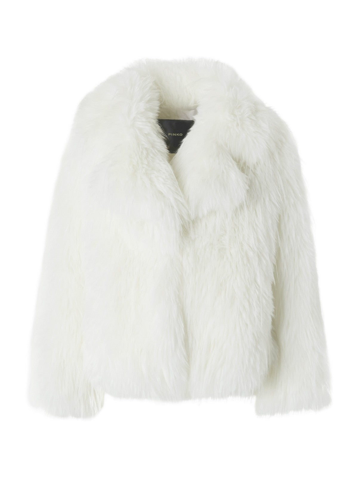 PINKO Femmes Novaro Fur Caban Simil Volpe 104375-A27L Z14 Blanc