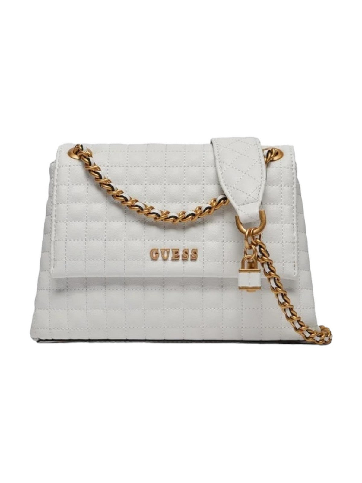 GUESS Sac Tia Luxury Satchel HWQA91 87210 WHI Blanc