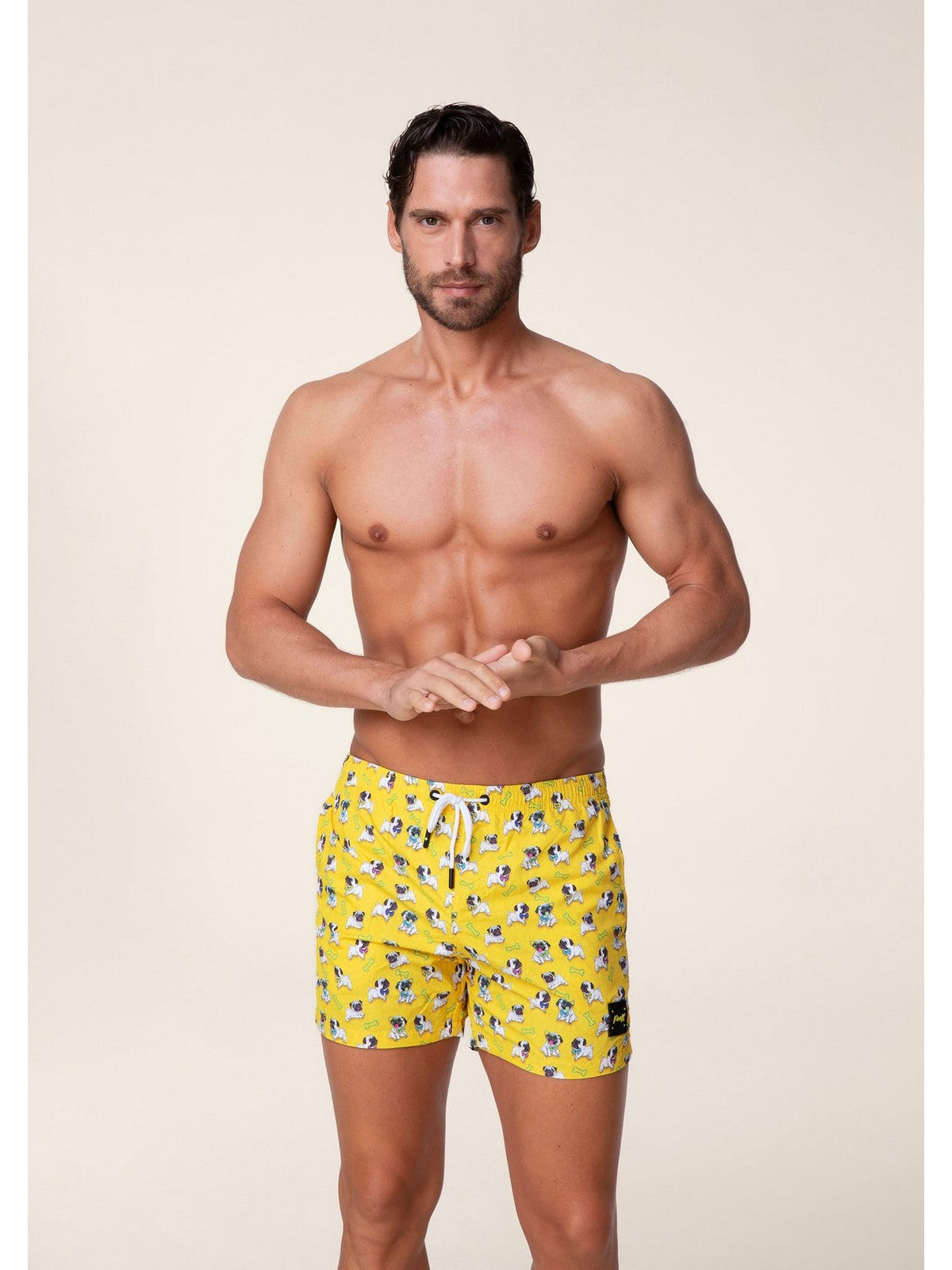 Maillot de bain F**K Hommes FK24-2060X15 Jaune