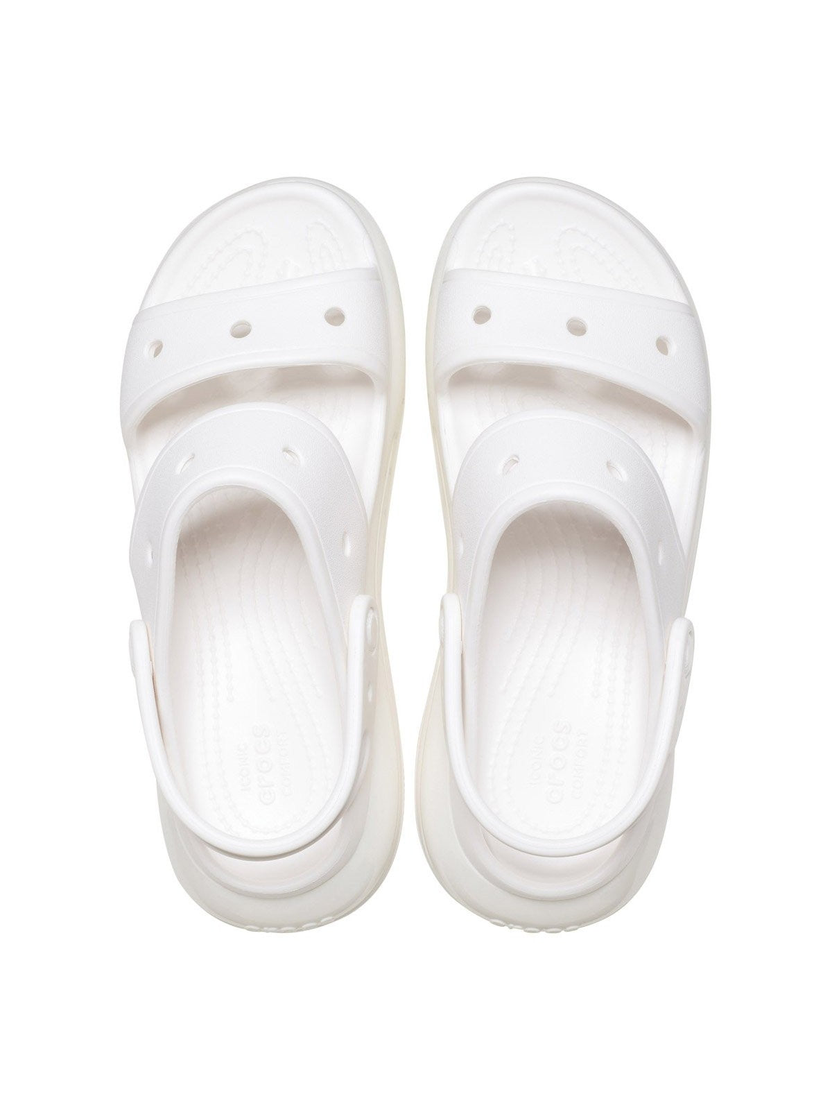 CROCS Femme Classic Mega Crush Sandal W 207989 100 Blanc