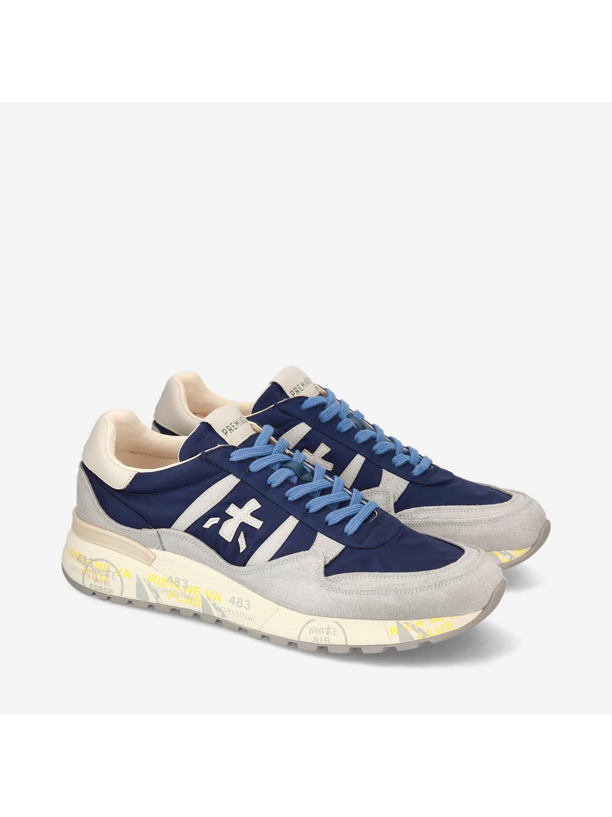 PREMIATA Hommes Sneaker LANDECK VAR 6631 Bleu