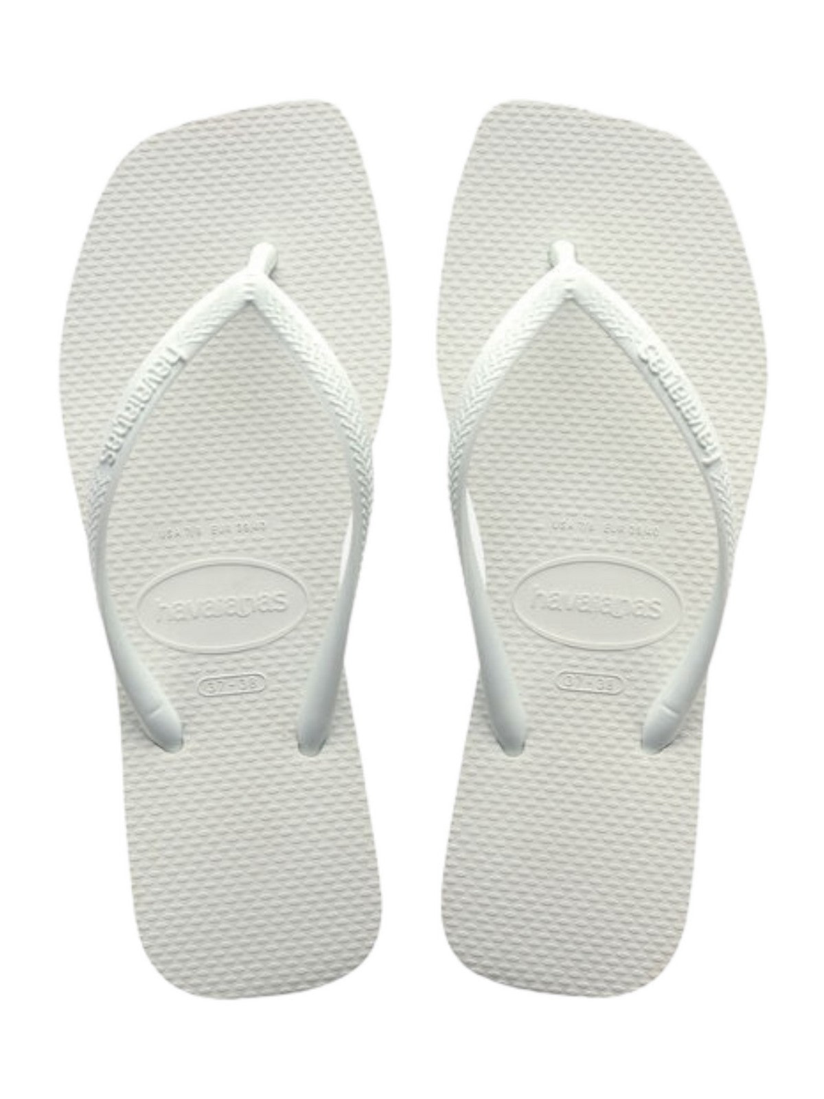 HAVAIANAS Tongs pour femmes Hav. Square 4148301.0001 Blanc