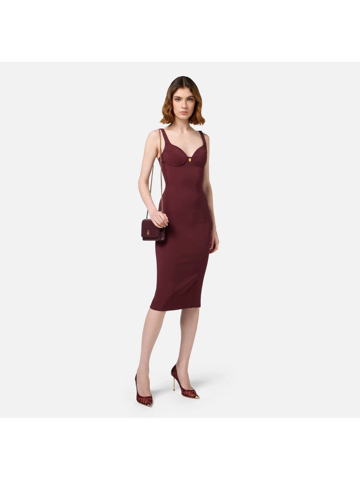 ELISABETTA FRANCHI Robe Femme AB71146E2 CG3 Rouge