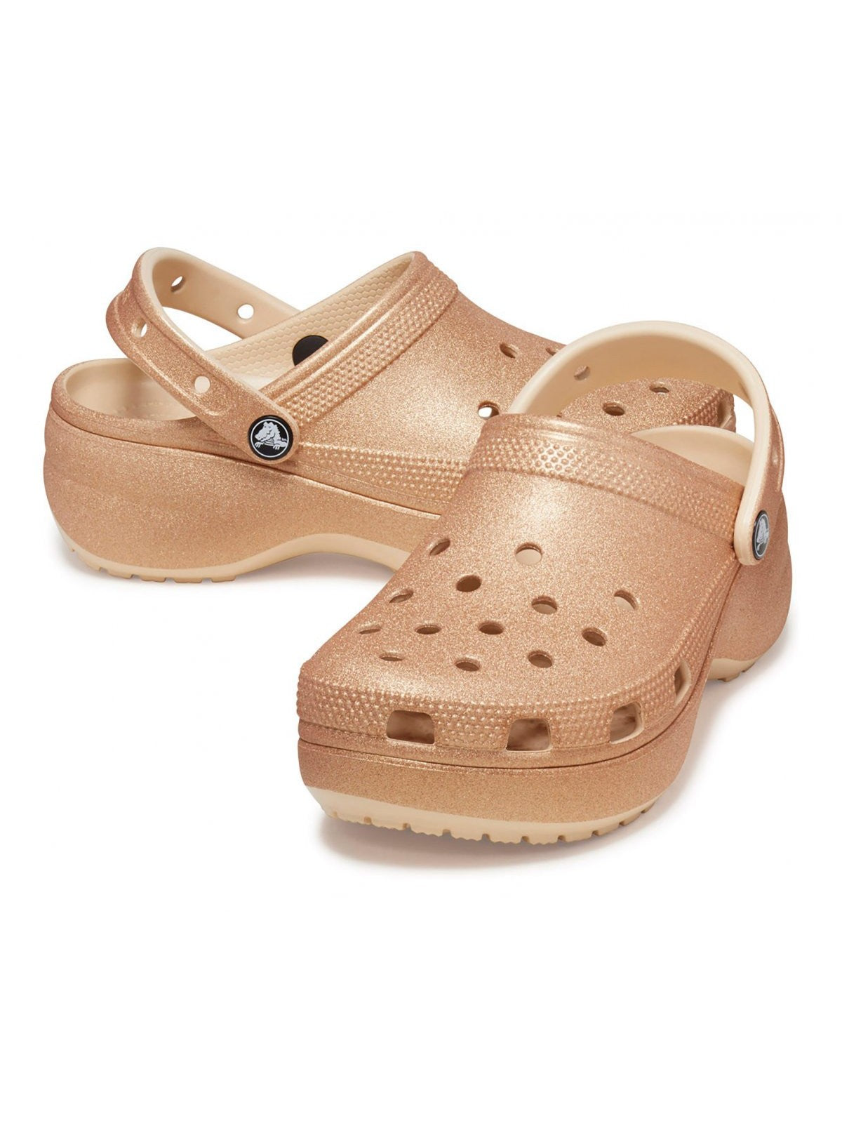 CROCS Femme Classic Platform Glitter Clg W 207241 2DS Beige