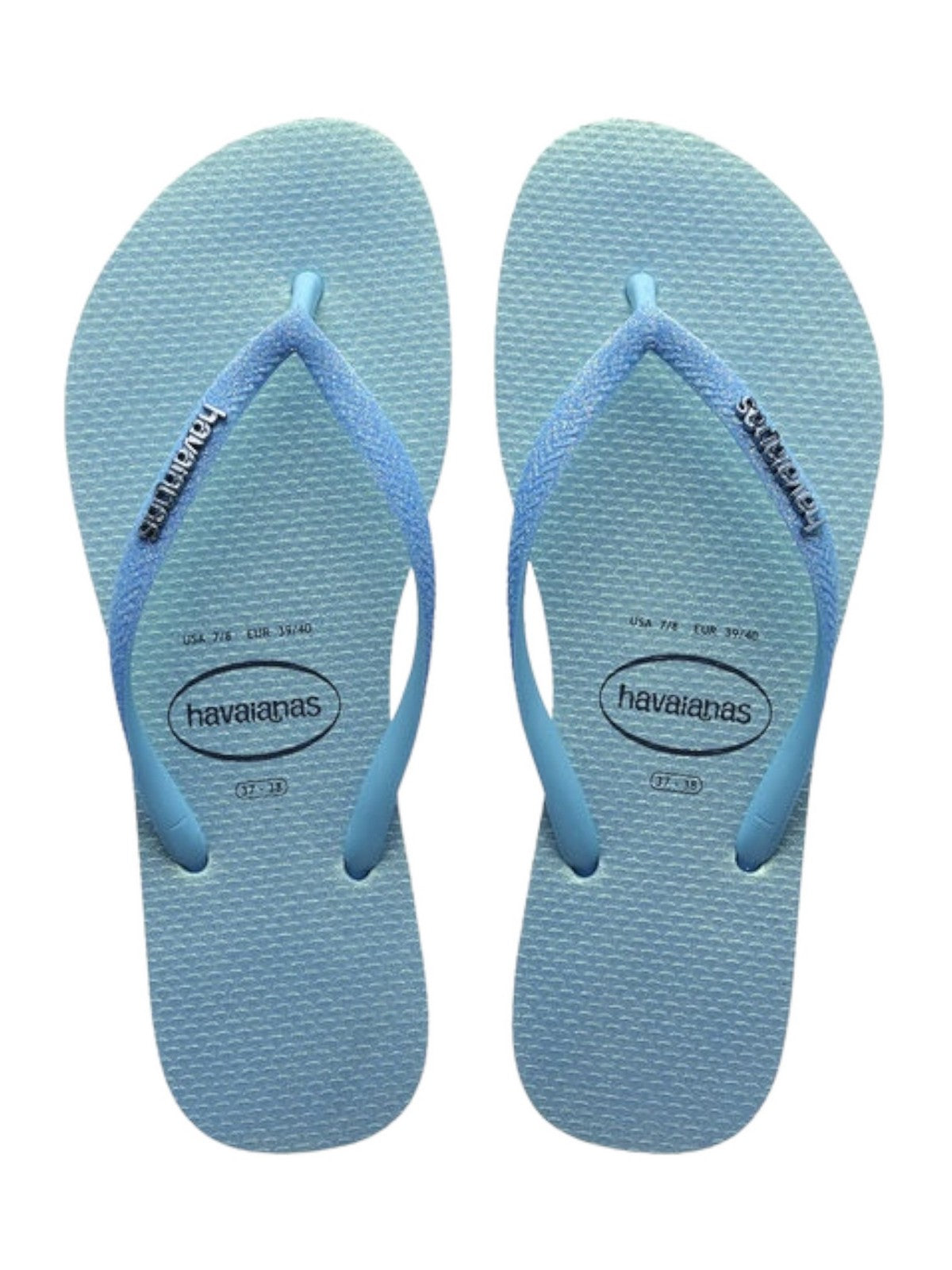 HAVAIANAS Tongs pour femmes Hav. Slim Glitter Iridescent 4148922.1056 Bleu