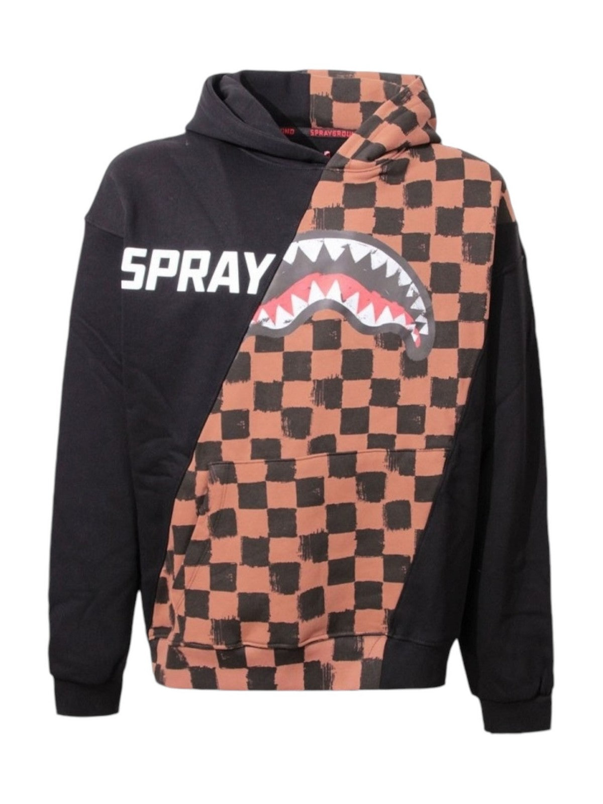 SPRAYGROUND Sweatshirt Homme DIAG SPLIT SIP VANQUISH HOODIE SP613VAN Marron