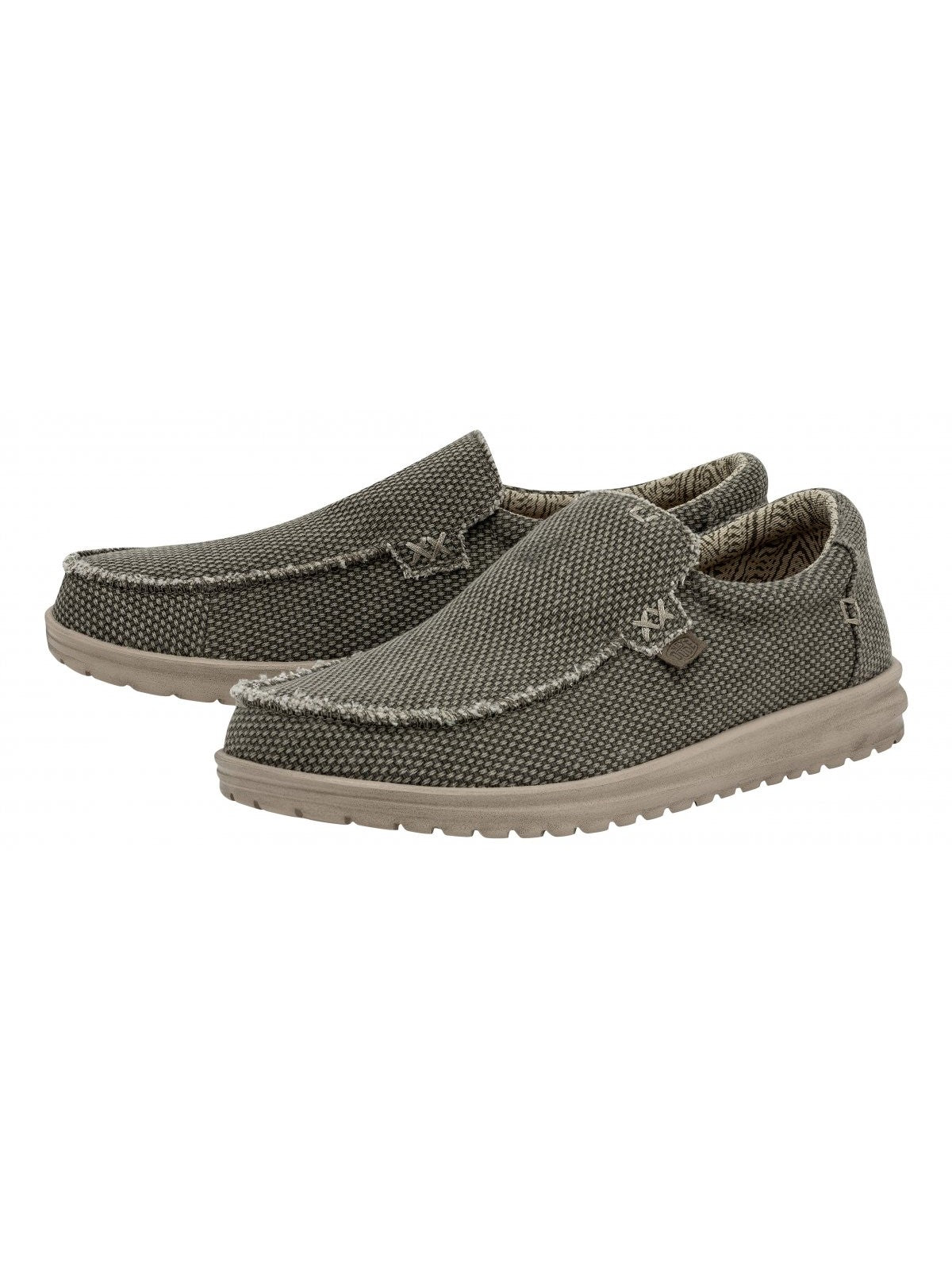 HEY DUDDE Mocassin homme Mikka tressé HD.40124 3VE Vert