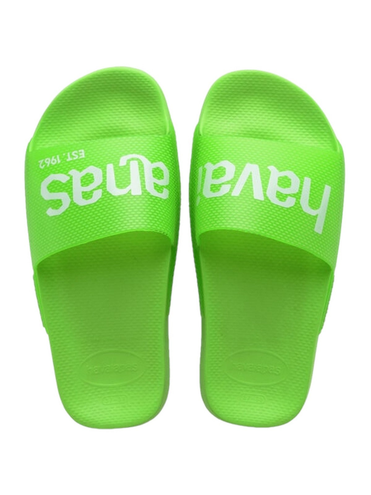 HAVAIANAS Pantoufles pour femmes Hav. Logomania Neon 4149038.5574 Vert