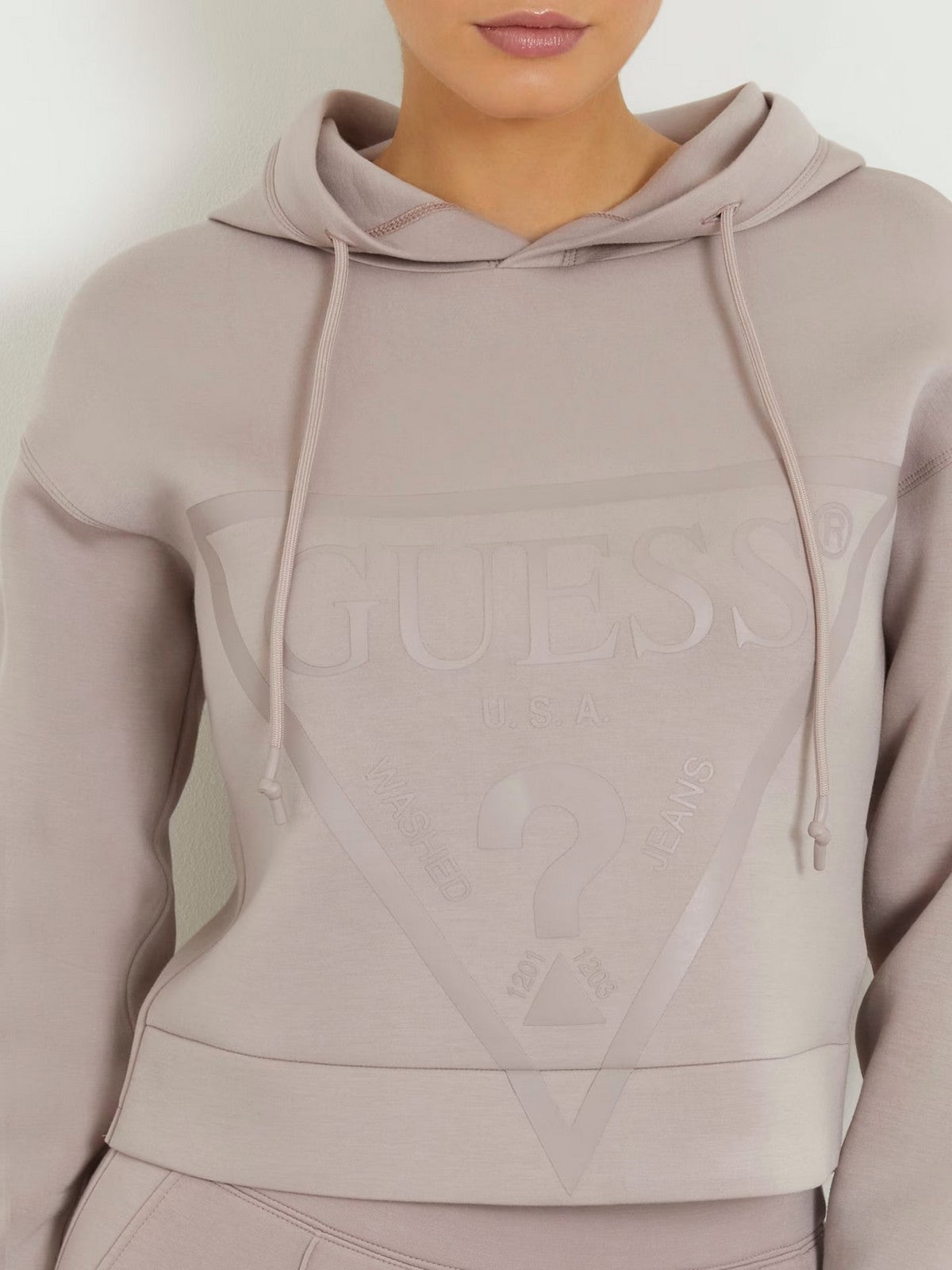 GUESS SPORT Sweatshirt NEW ALISA HOODED SWEATSHIRT V2YQ08 K7UW2 G4Q9 Pink