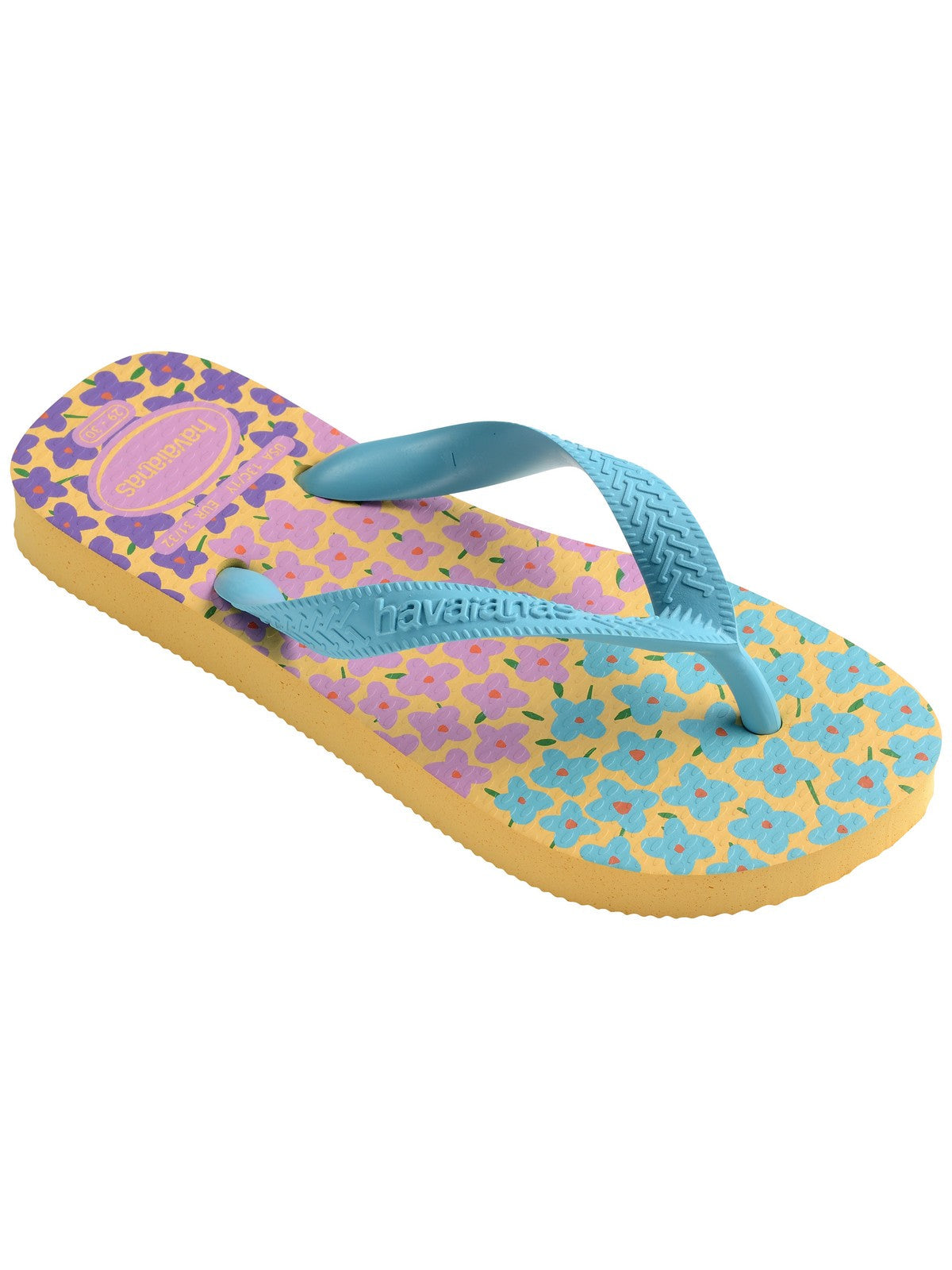 Tongs HAVAIANAS Hav. Kids Flores 4000052.6161 Jaune