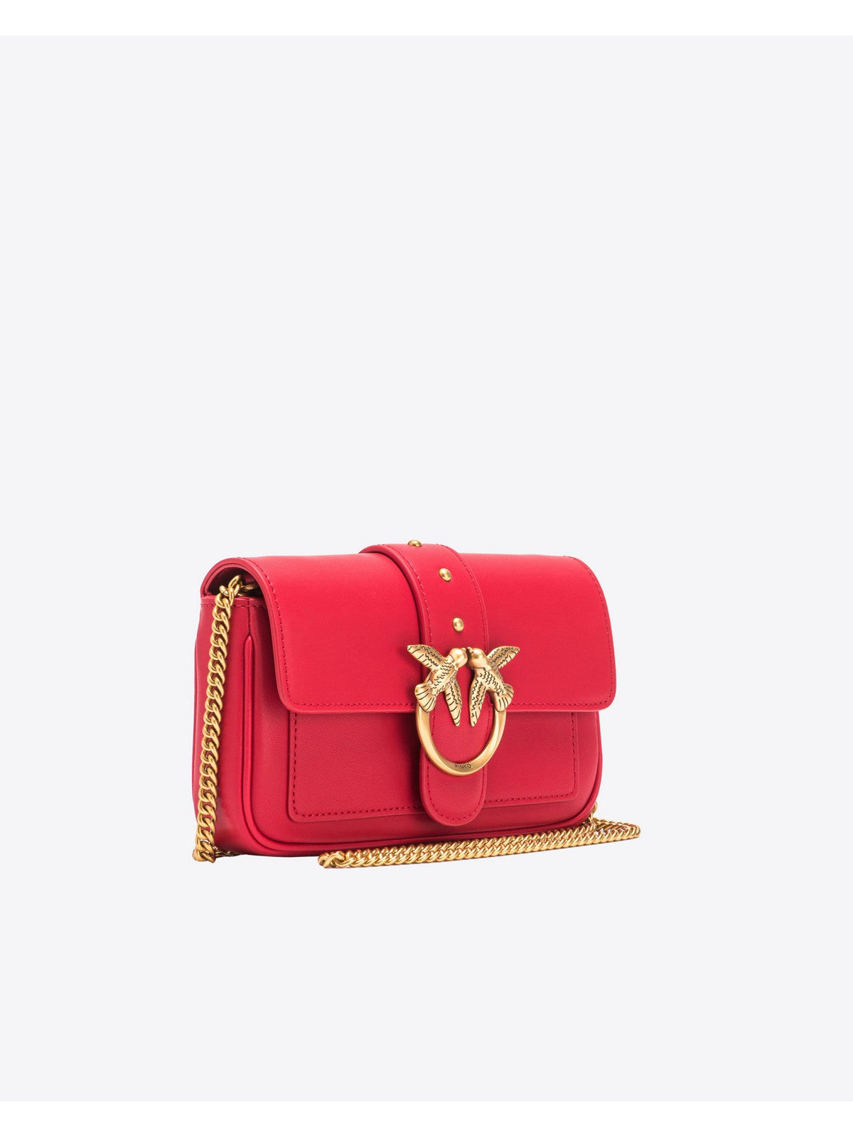 PINKO Sac Femme Love One Pocket C Veau Soie 100061-A0F1 R30Q Rouge