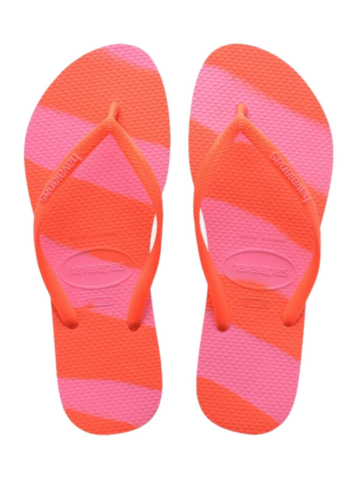 HAVAIANAS Tongs pour femmes Hav. Slim Color Fun 4149323.5572 Rouge