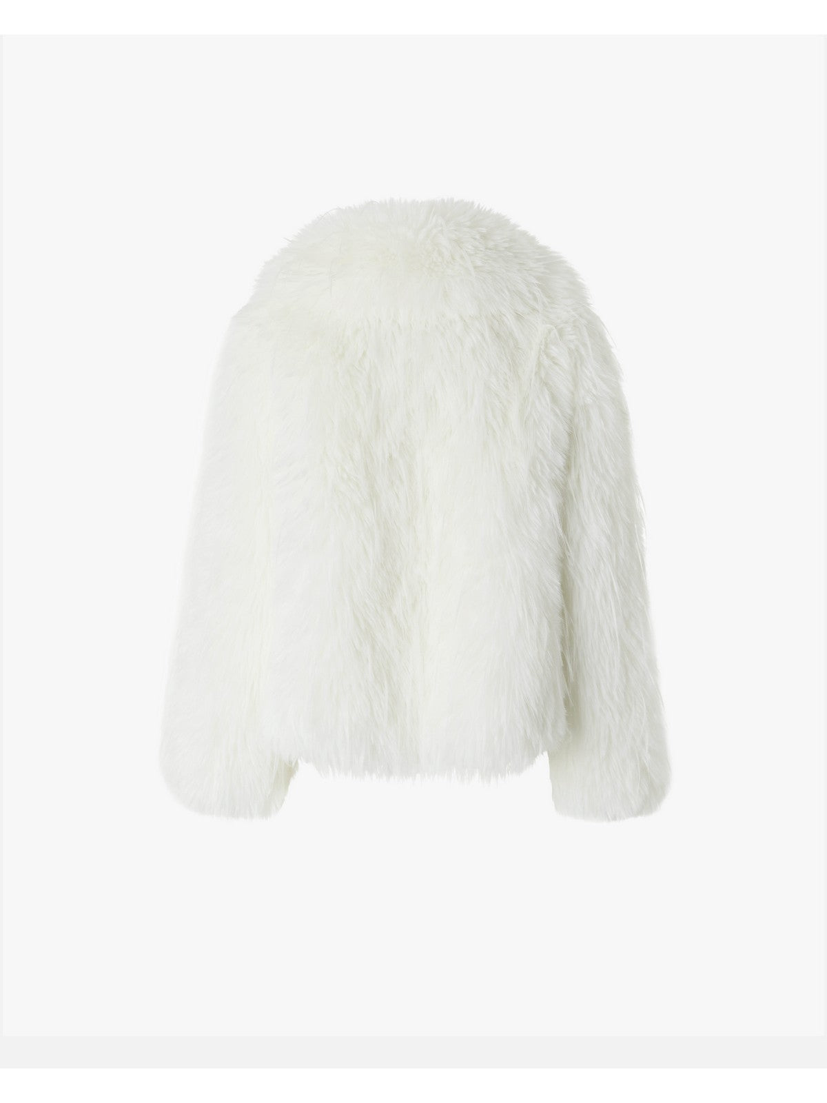 PINKO Femmes Novaro Fur Caban Simil Volpe 104375-A27L Z14 Blanc