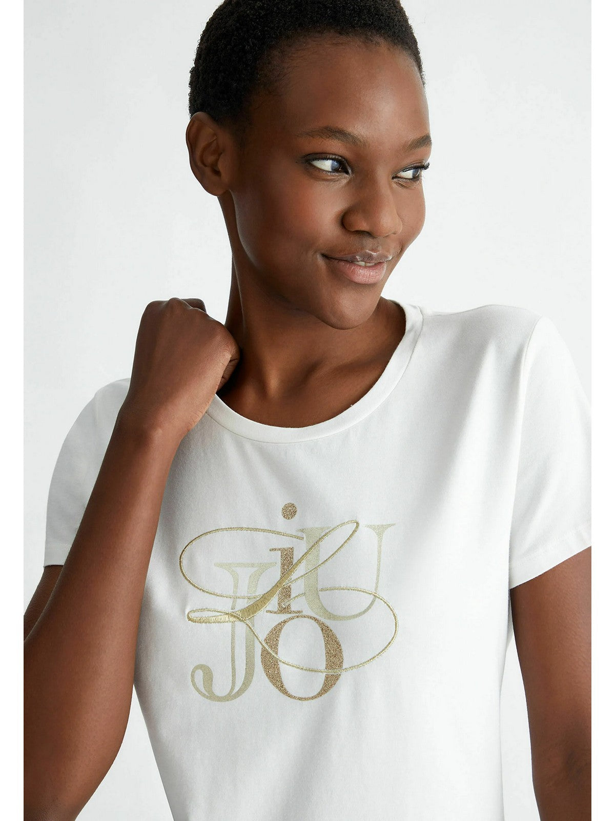 LIU JO SPORT T-Shirt et polo pour femmes TA4136JS003 N9051 Ivoire