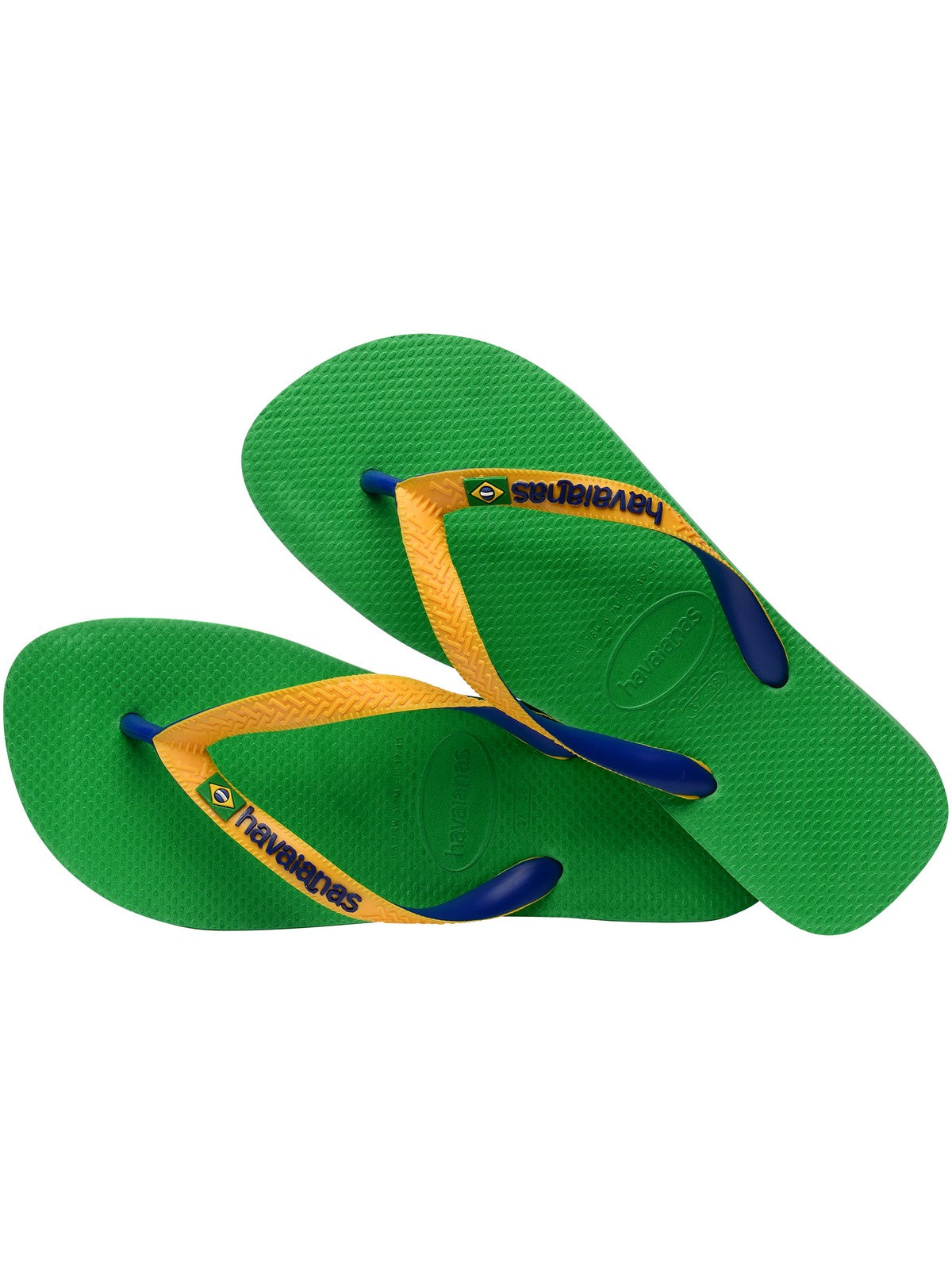 Tongs unisexes adultes HAVAIANAS Hav. Brasil mix 4123206.1985 Vert