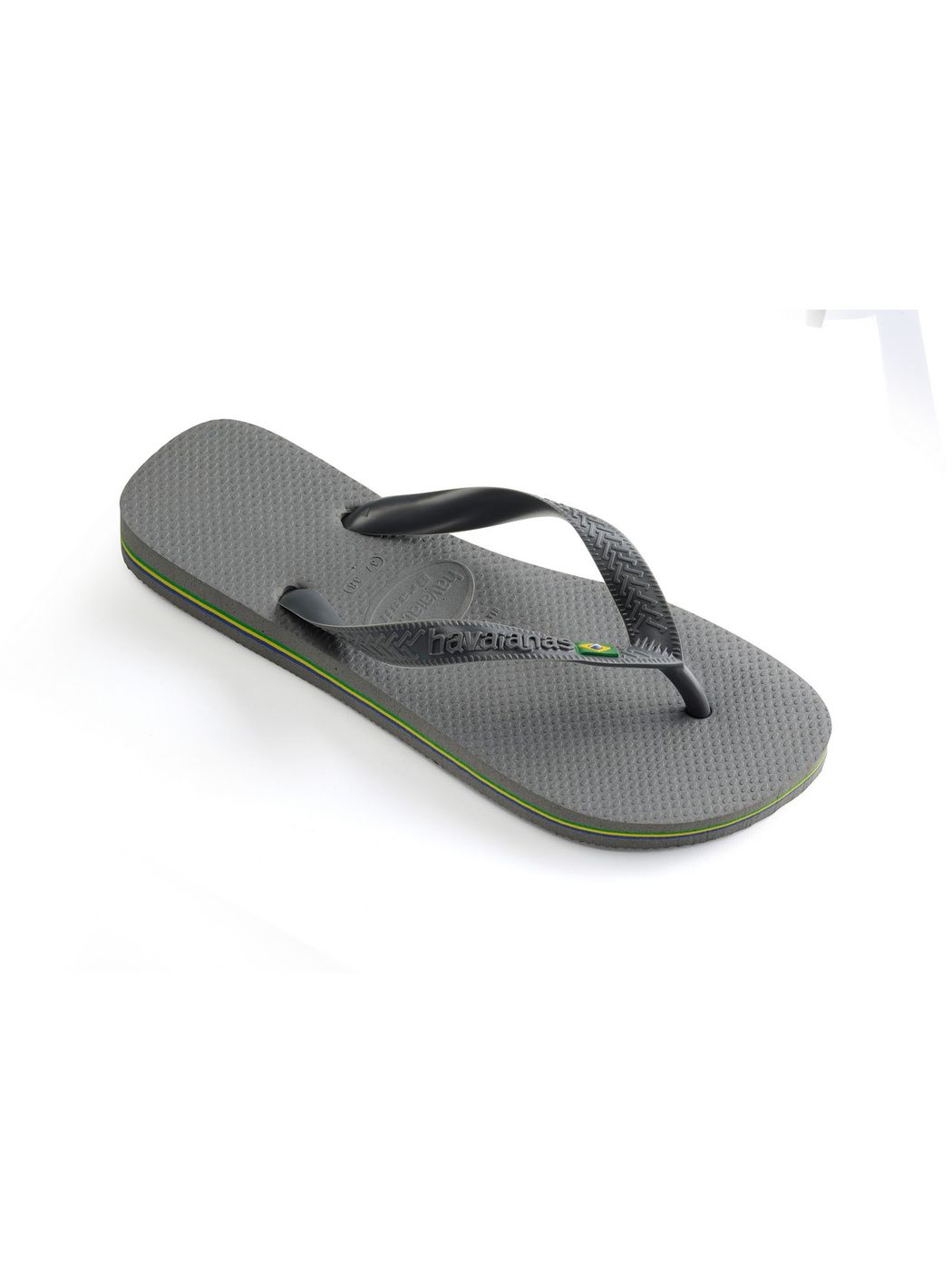 Tongs unisexes adultes HAVAIANAS Hav. Brasil 4000032.5178 Gris