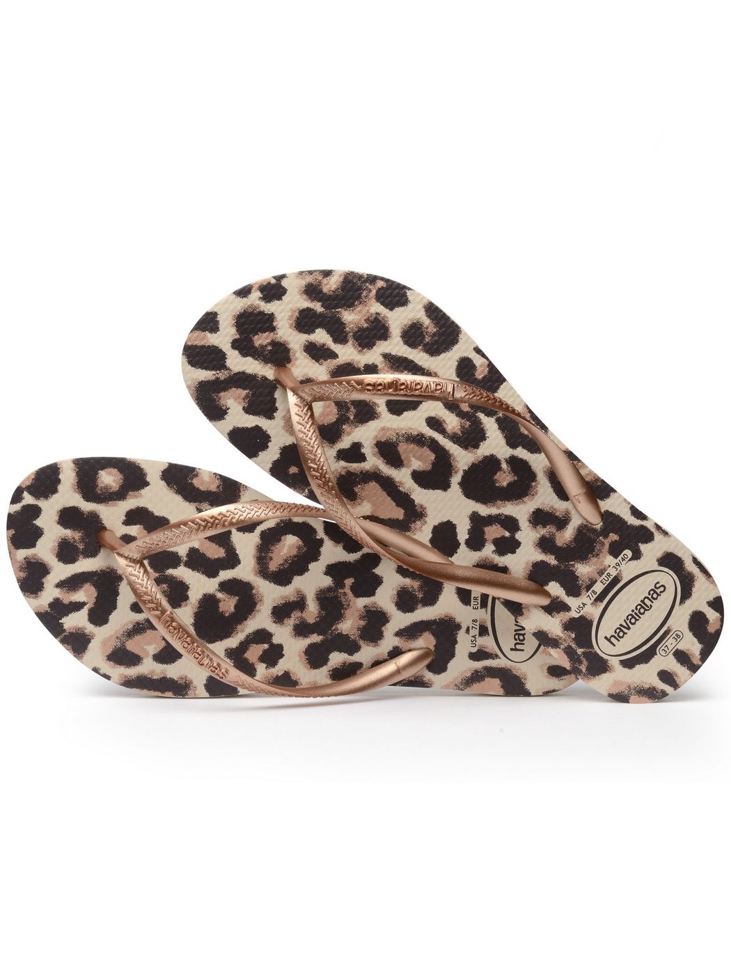 Tongs HAVAIANAS Femmes Slim Animals 4103352.9919 Beige