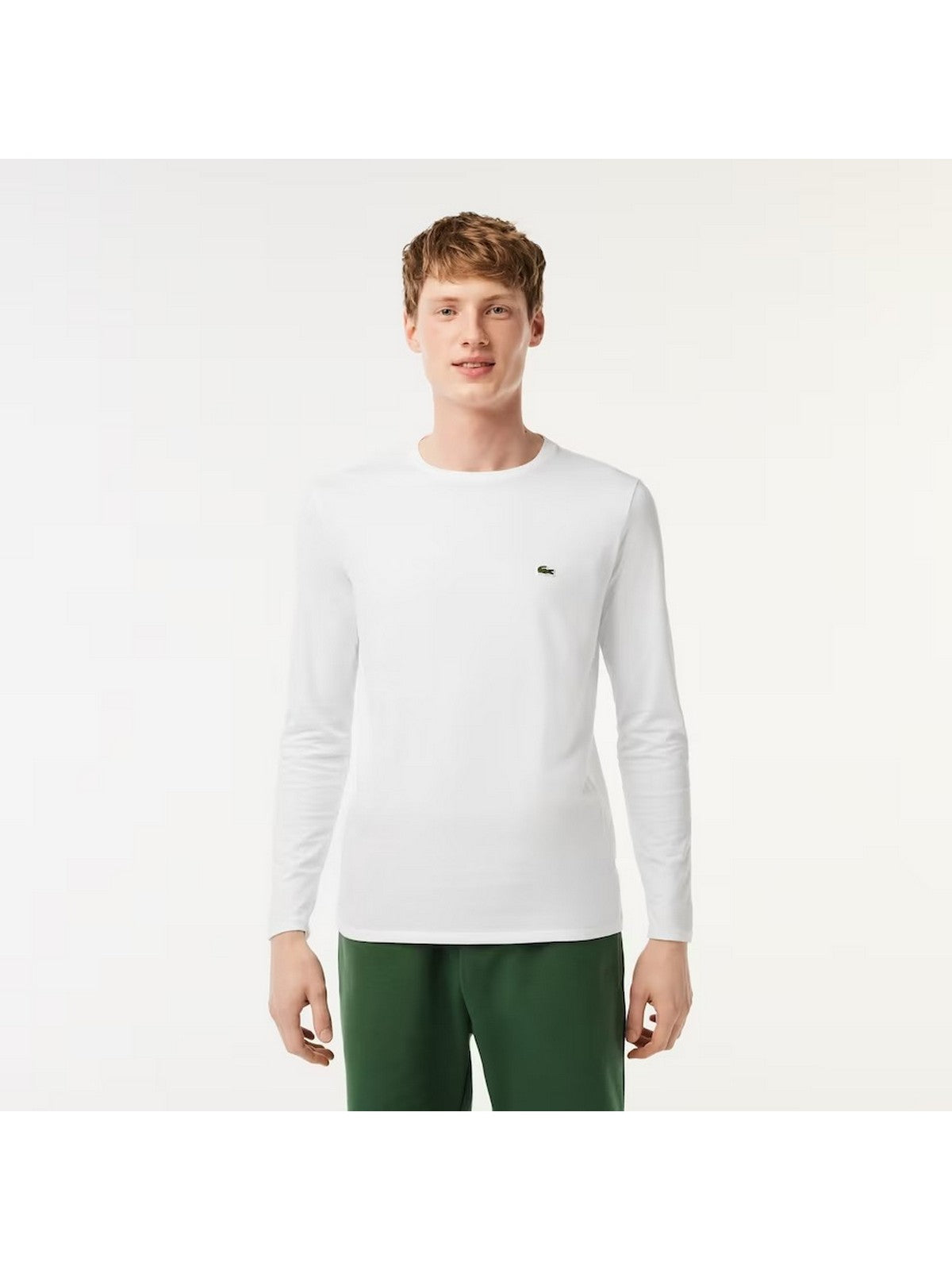 LACOSTE Hommes T-Shirt et Polo TH6712 001 Blanc