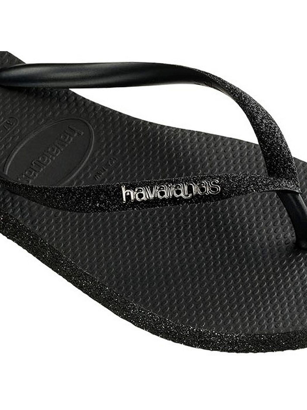 Tongs HAVAIANAS Femme SLIM SPARKLE ME FC 4146093.0090 Noir