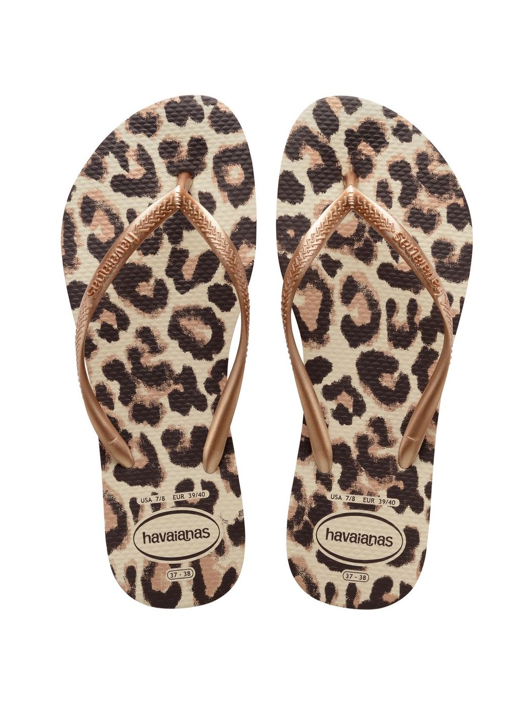 Tongs HAVAIANAS Femmes Slim Animals 4103352.9919 Beige