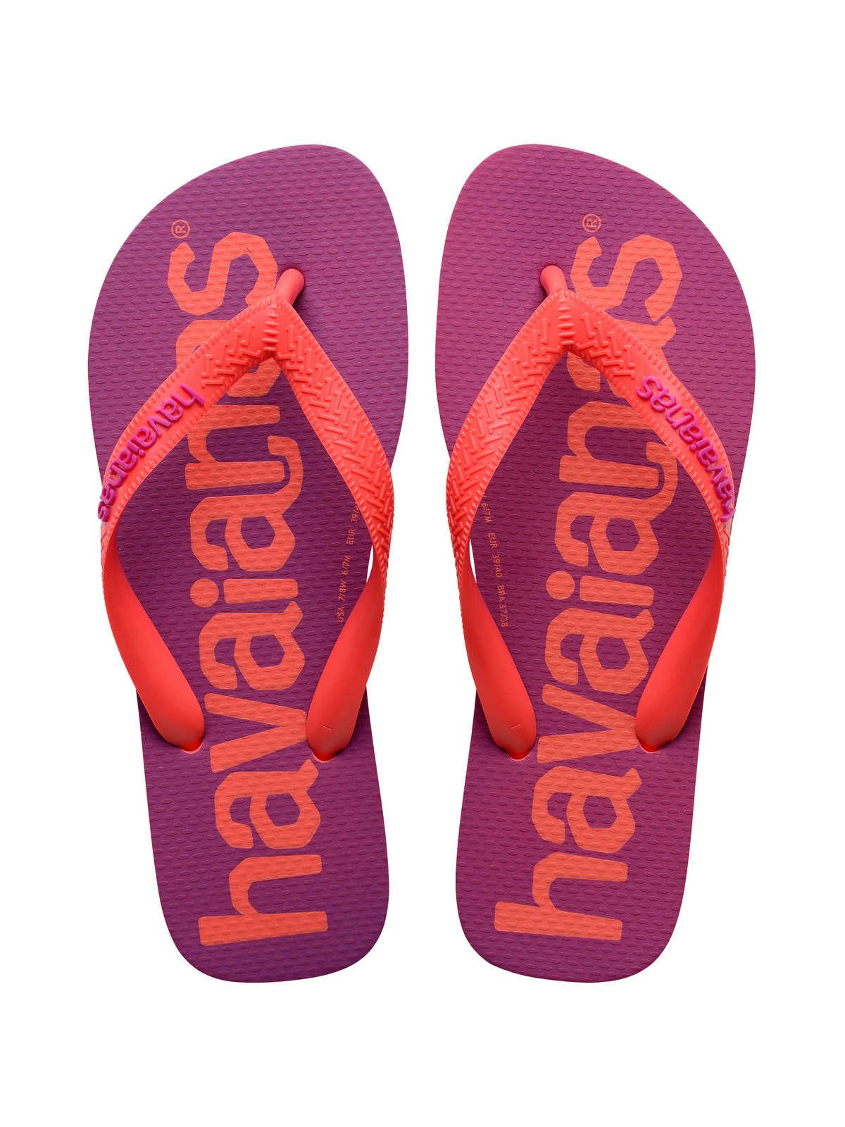 HAVAIANAS Tongs femmes Hav. Top logomania 2 4145741.1256 Rose